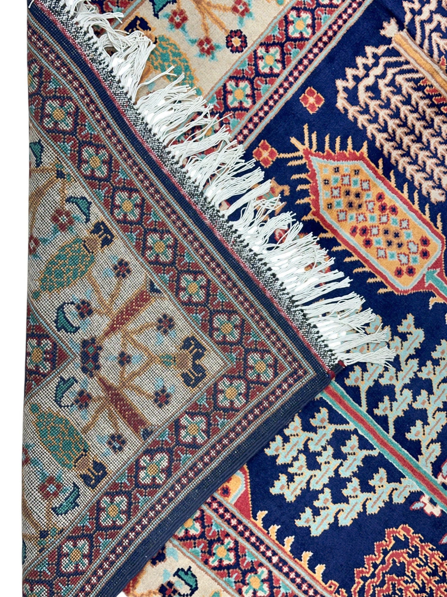 Hand-Knotted Afghani Gandom Wool Rug – 6’4″  x  9’9″