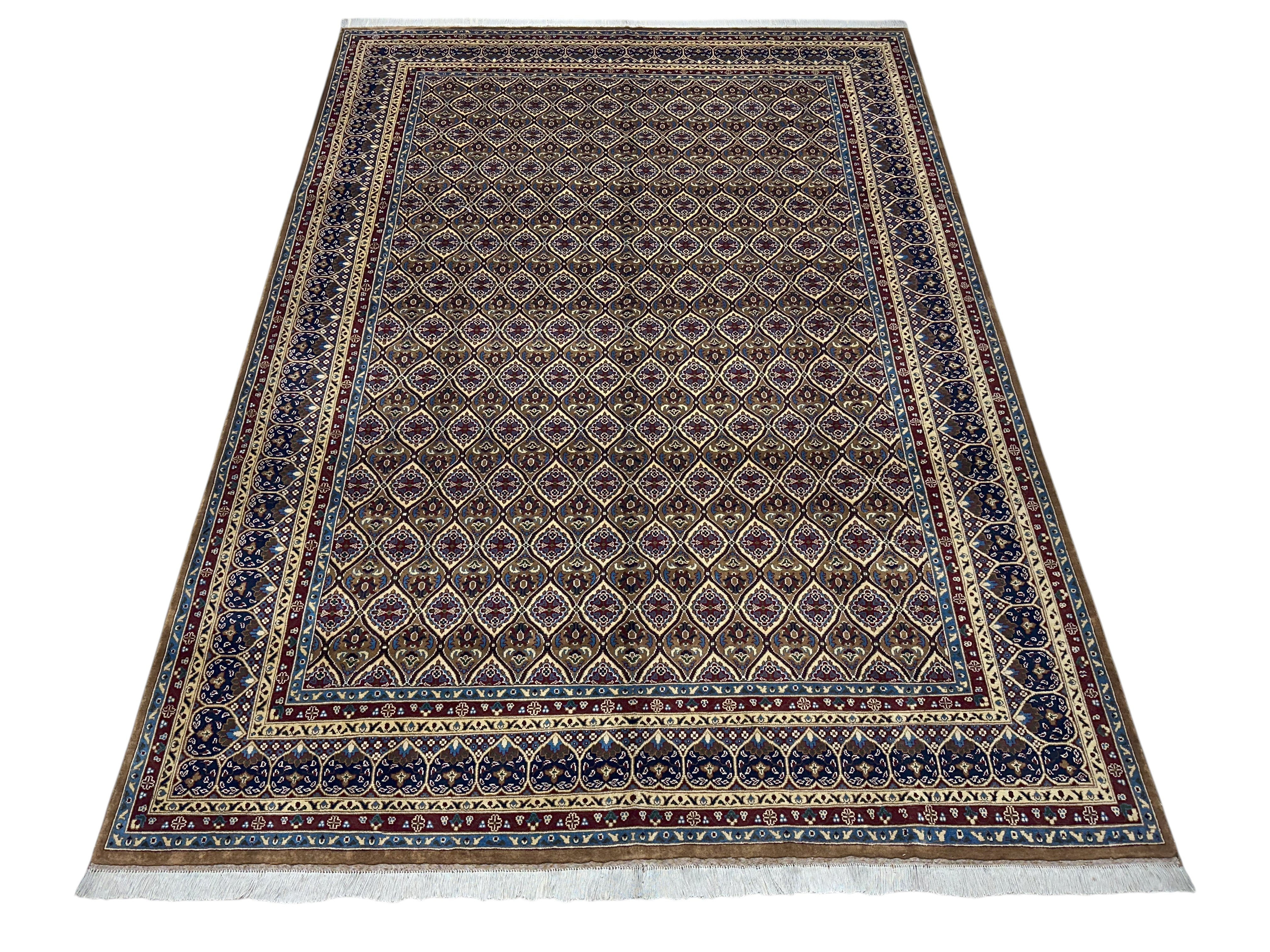 Hand-Knotted Afghani Heart Shape Wool Rug – 8’5″  x  11’6″