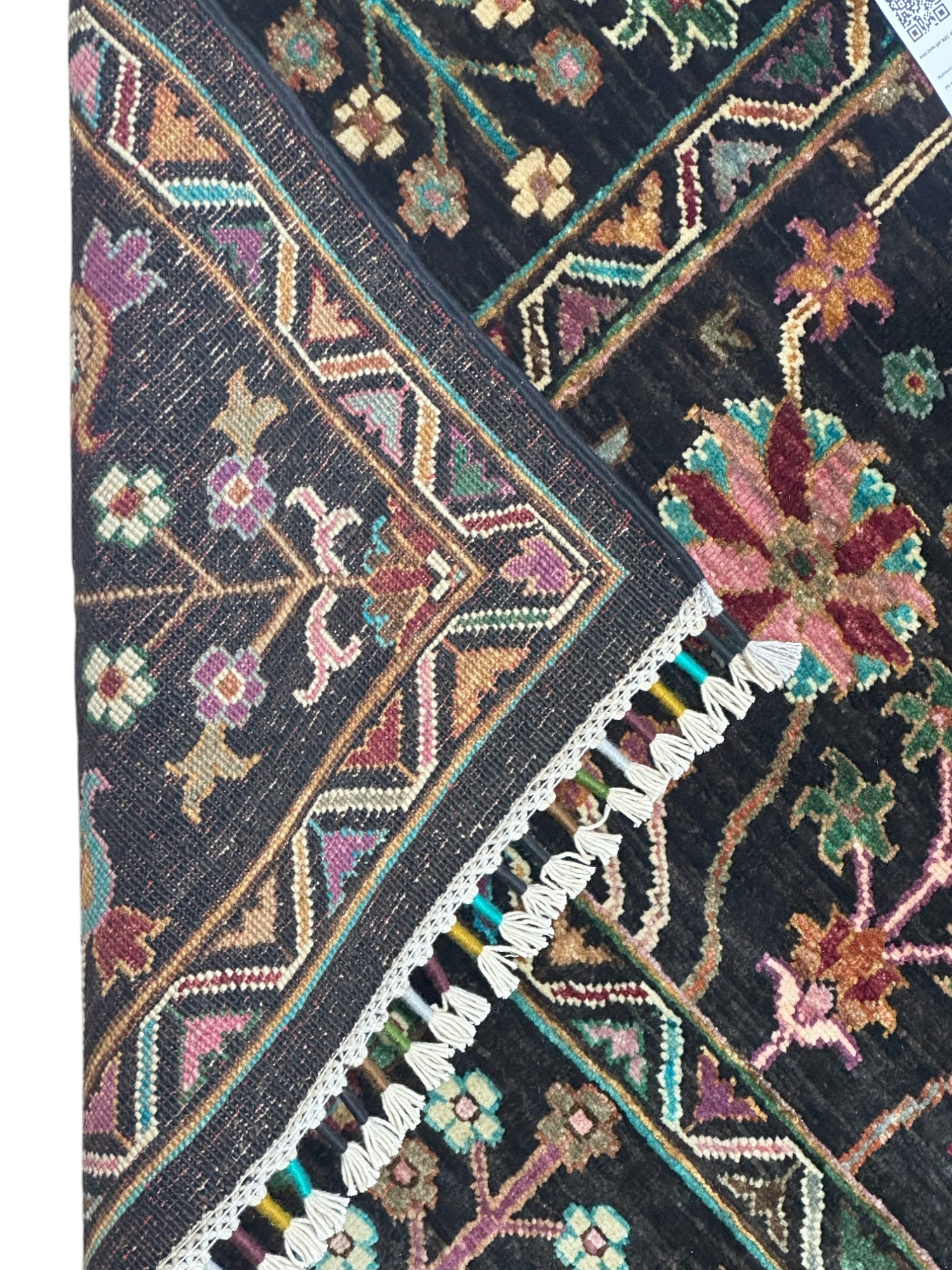 Hand-Knotted Afghani Sultani Wool Rug – 5’9″  x  7’9″
