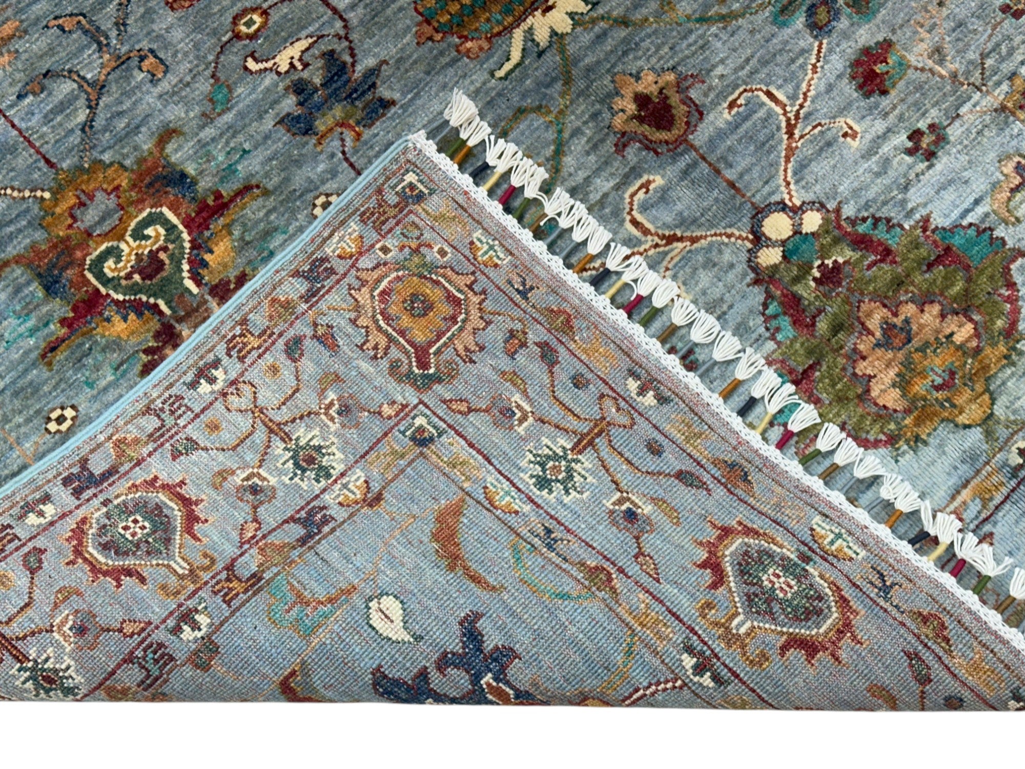 Hand-Knotted Afghani Sultani Wool Rug – 5’2″  x  6’3″