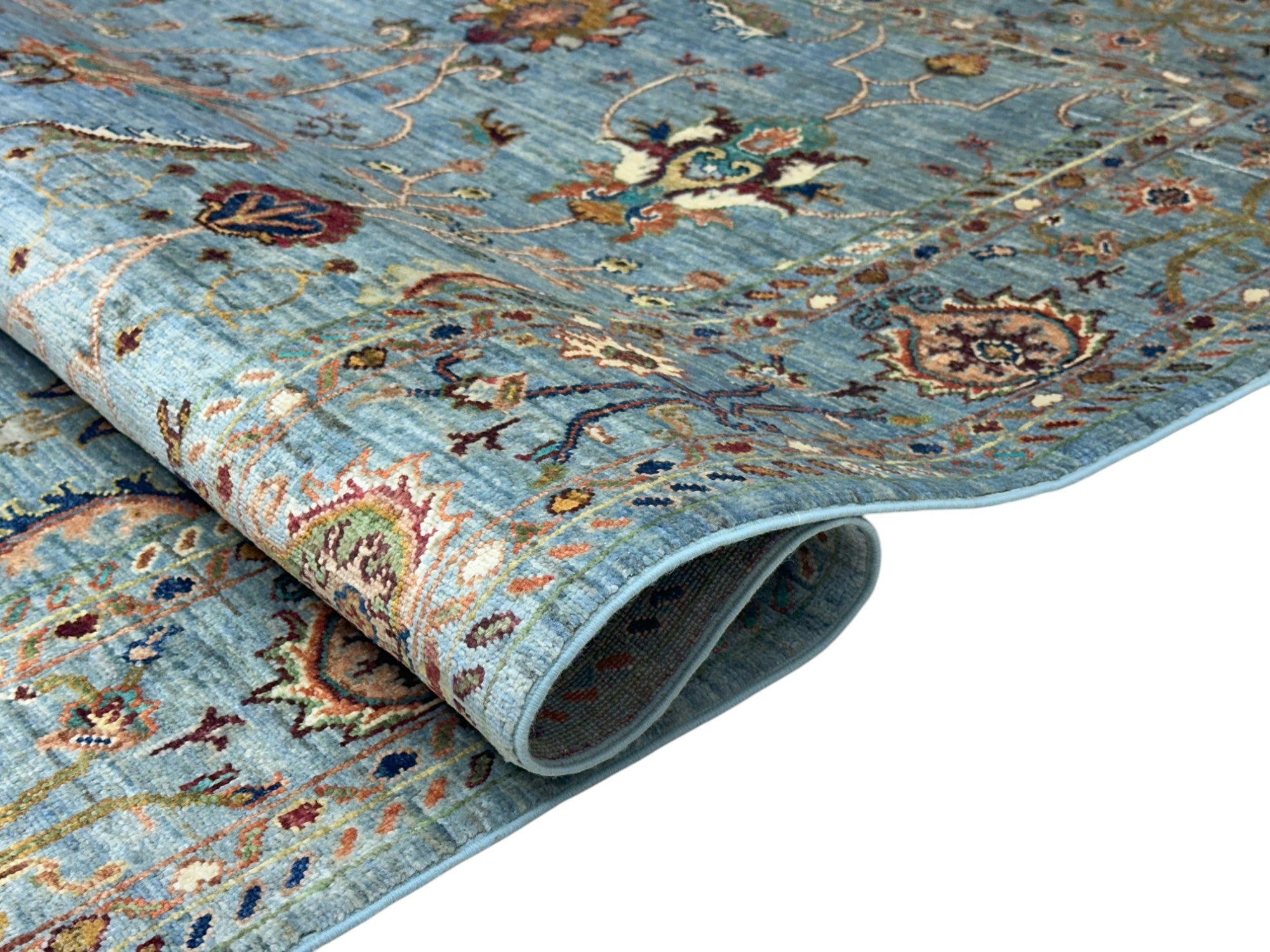 Hand-Knotted Afghani Sultani Wool Rug – 5 x  7