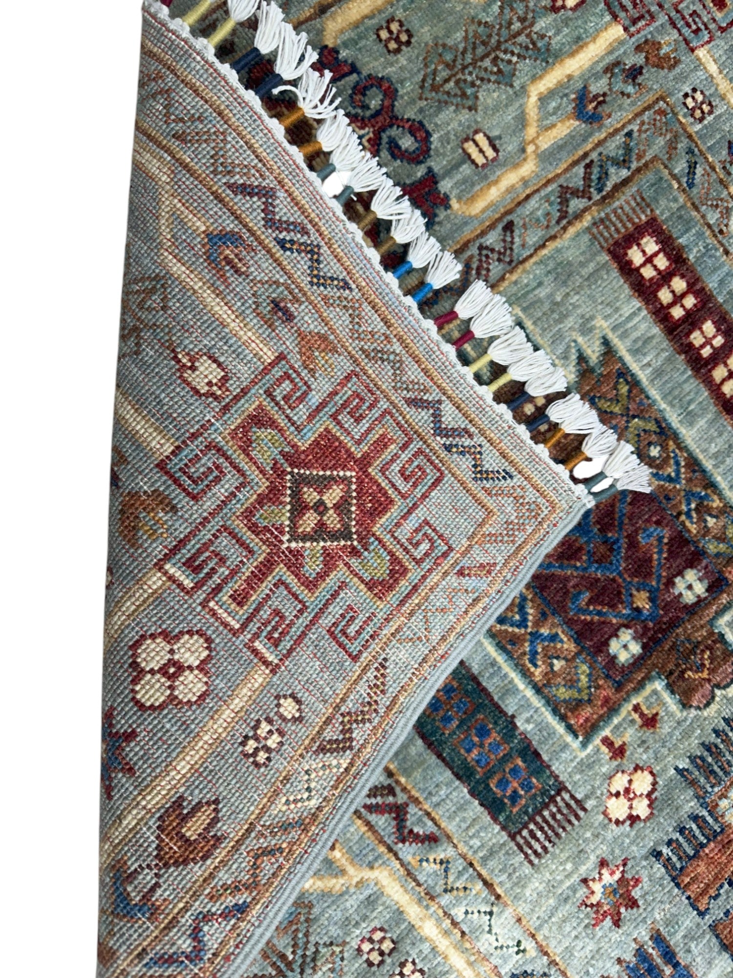 Hand-Knotted Afghani Sultani Wool Rug – 2’10″  x  4’7″