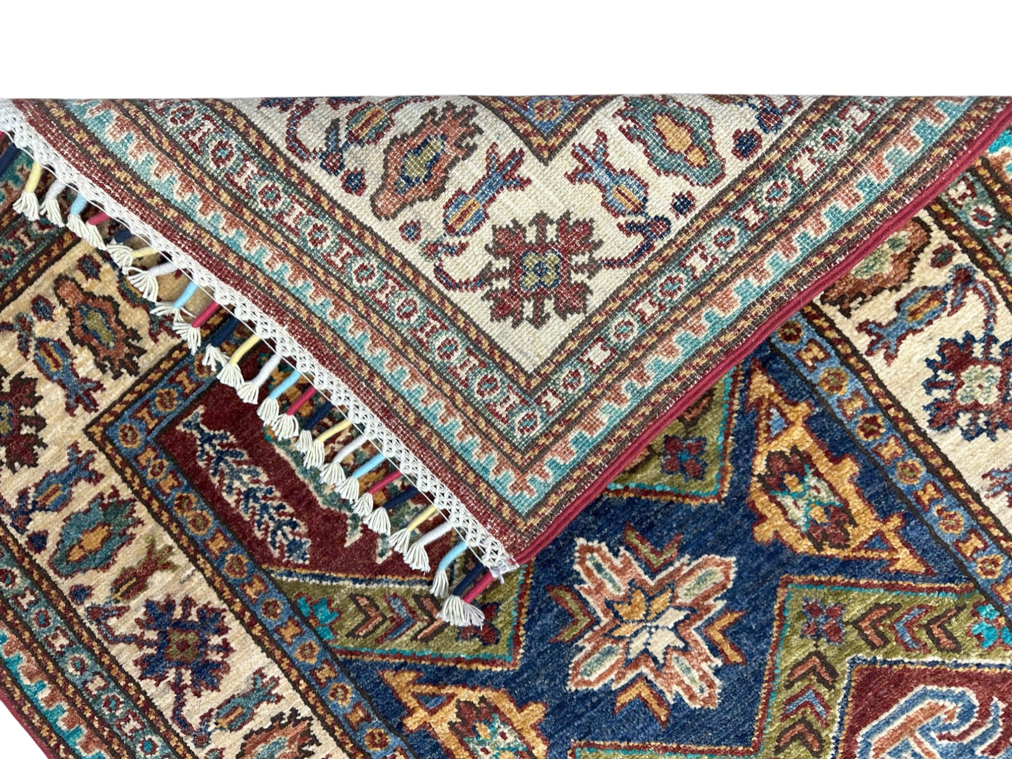Hand-Knotted Afghani KASHI Wool Rug – 2’9″  x  9’9″