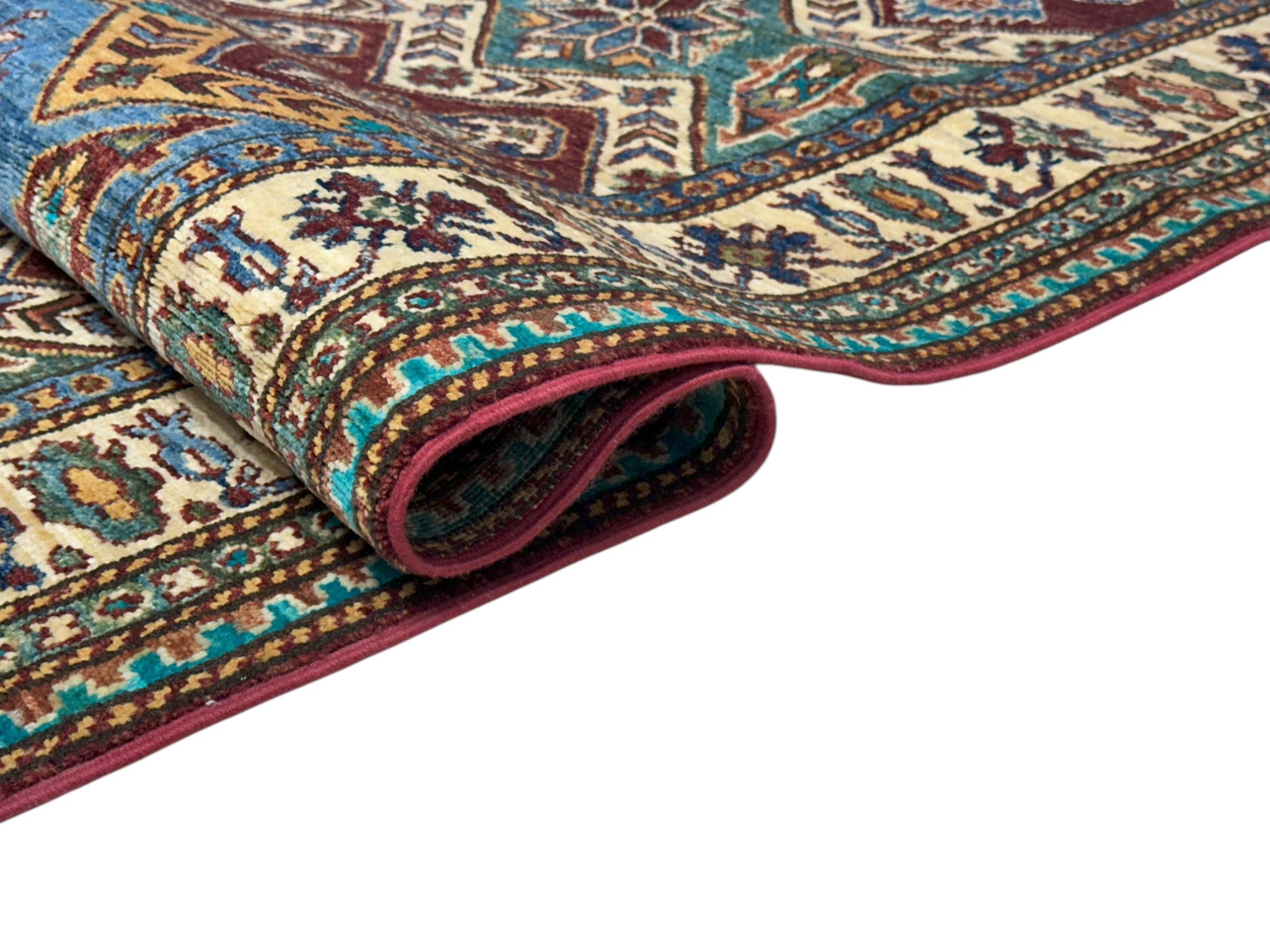Hand-Knotted Afghani KASHI Wool Rug – 2’9″  x  9’9″