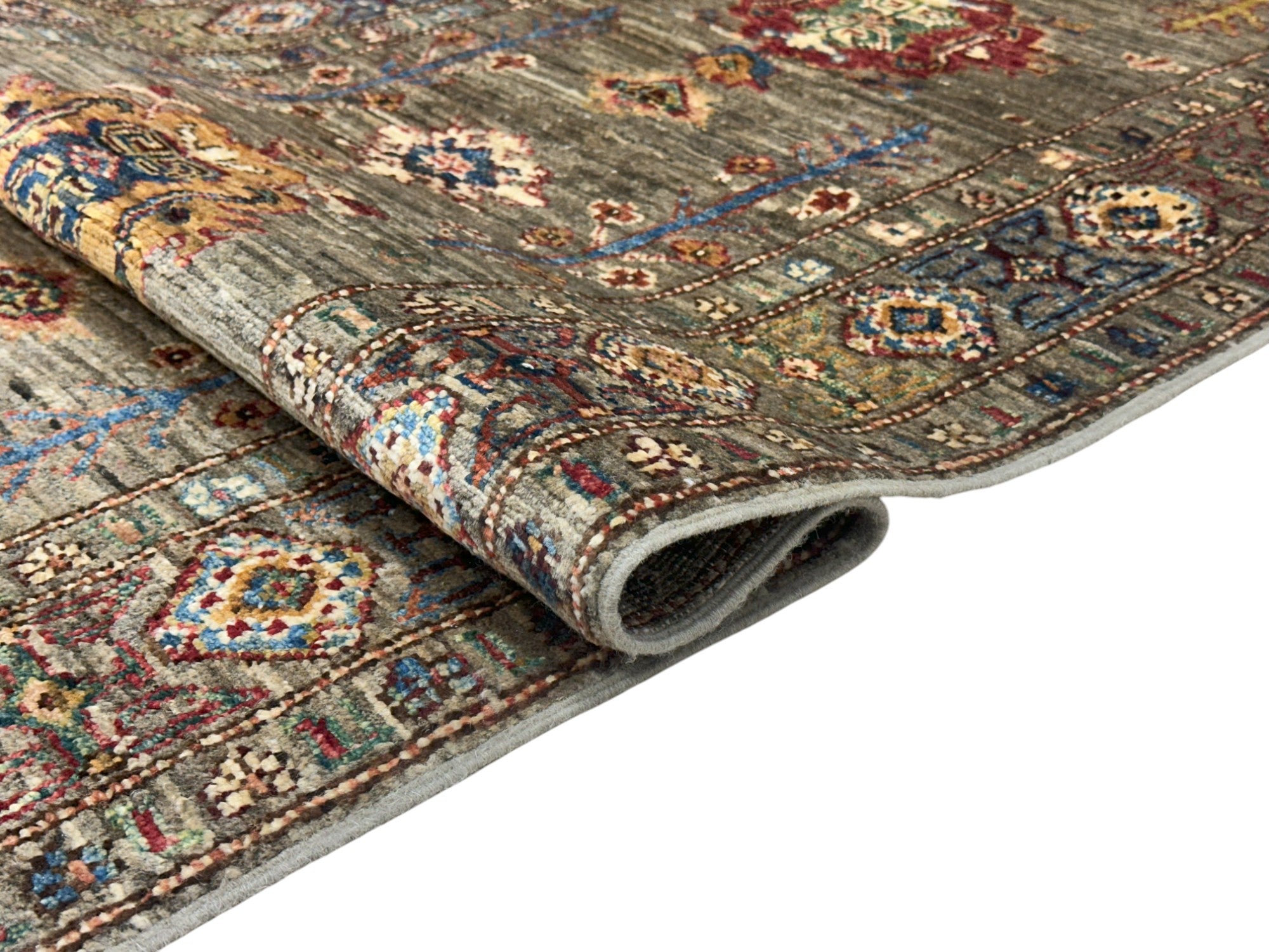 Hand-Knotted Afghani Chobi Super Kazak Wool Rug – 2’7″  x  10’0″
