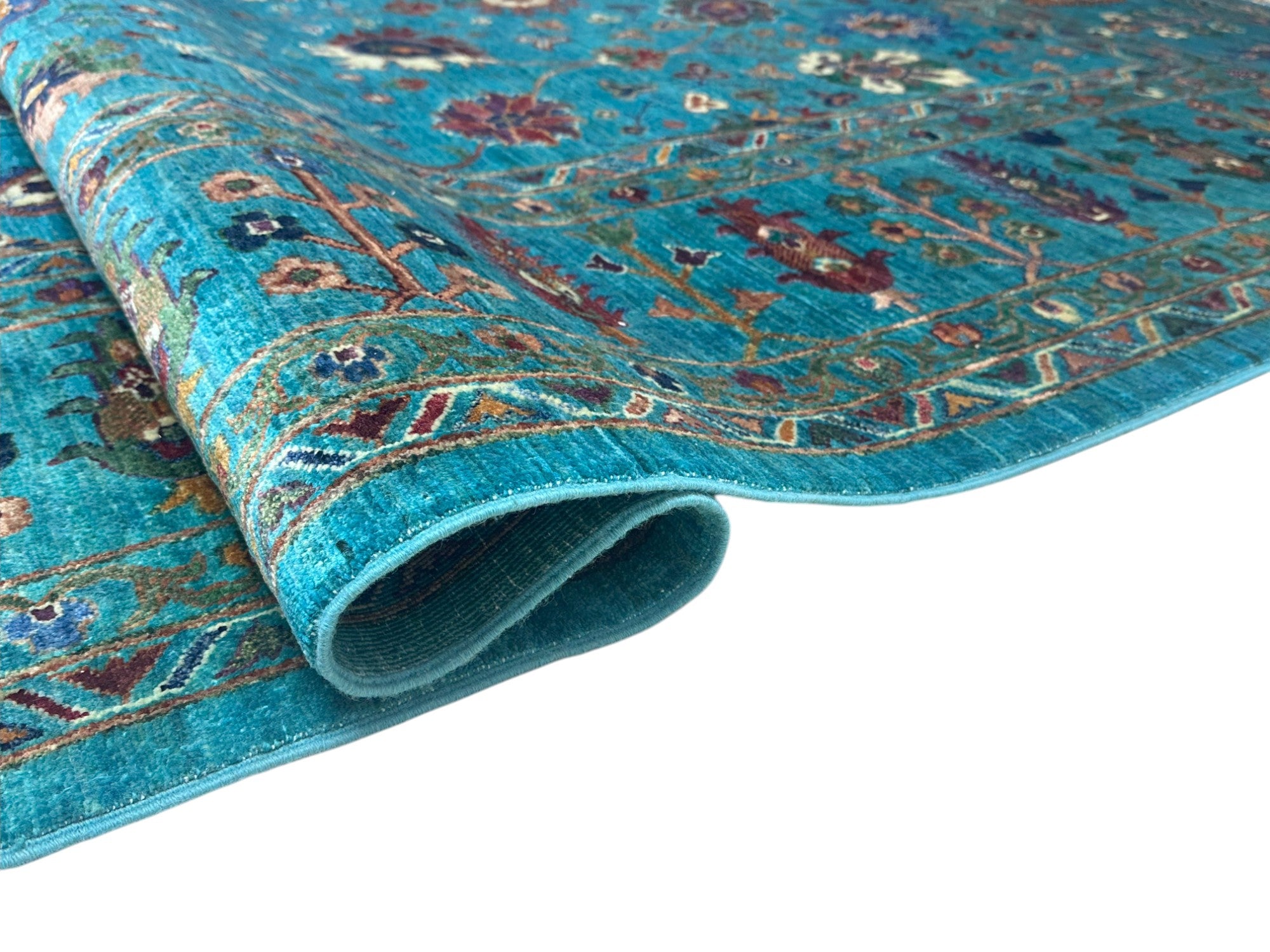 Hand-Knotted Afghani Chobi Sultani Wool Rug – 8’11″  x  12’2″