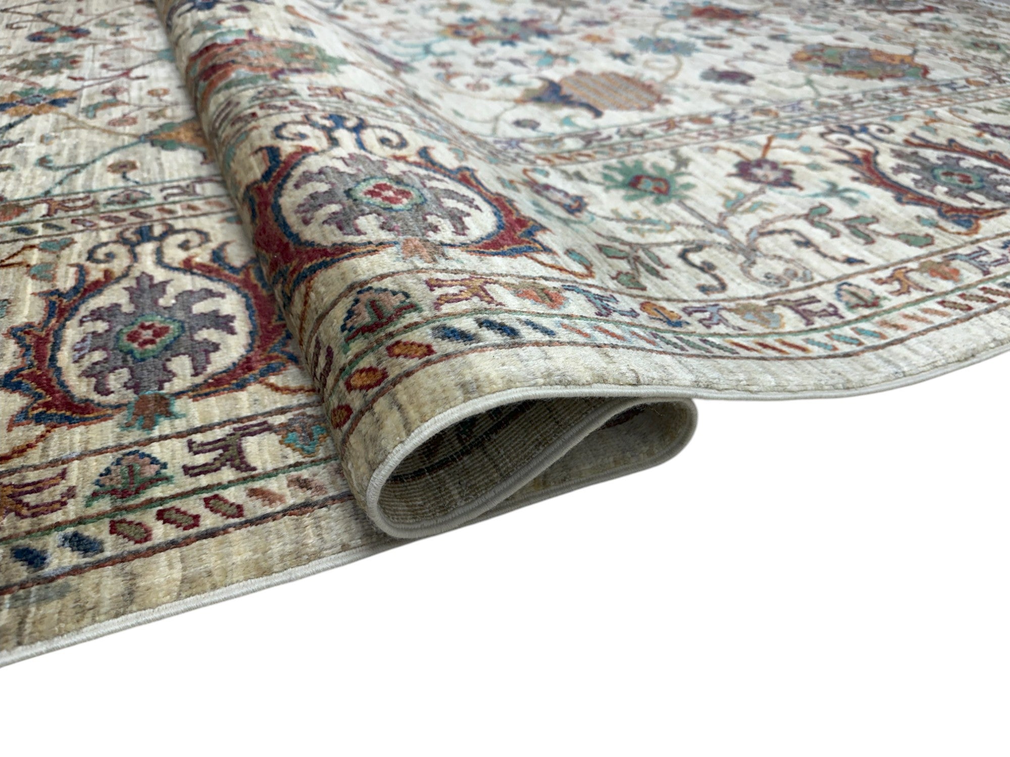 Hand-Knotted Afghani Chobi Sultani Wool Rug – 8’8″  x  11’7″