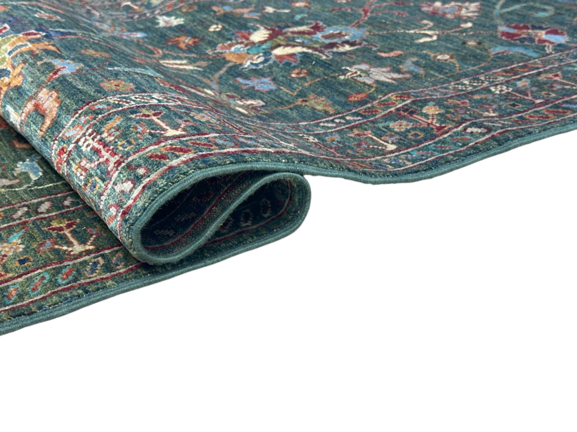 Hand-Knotted Afghani Chobi Super Kazak Wool Rug – 2’7″  x  10’9″