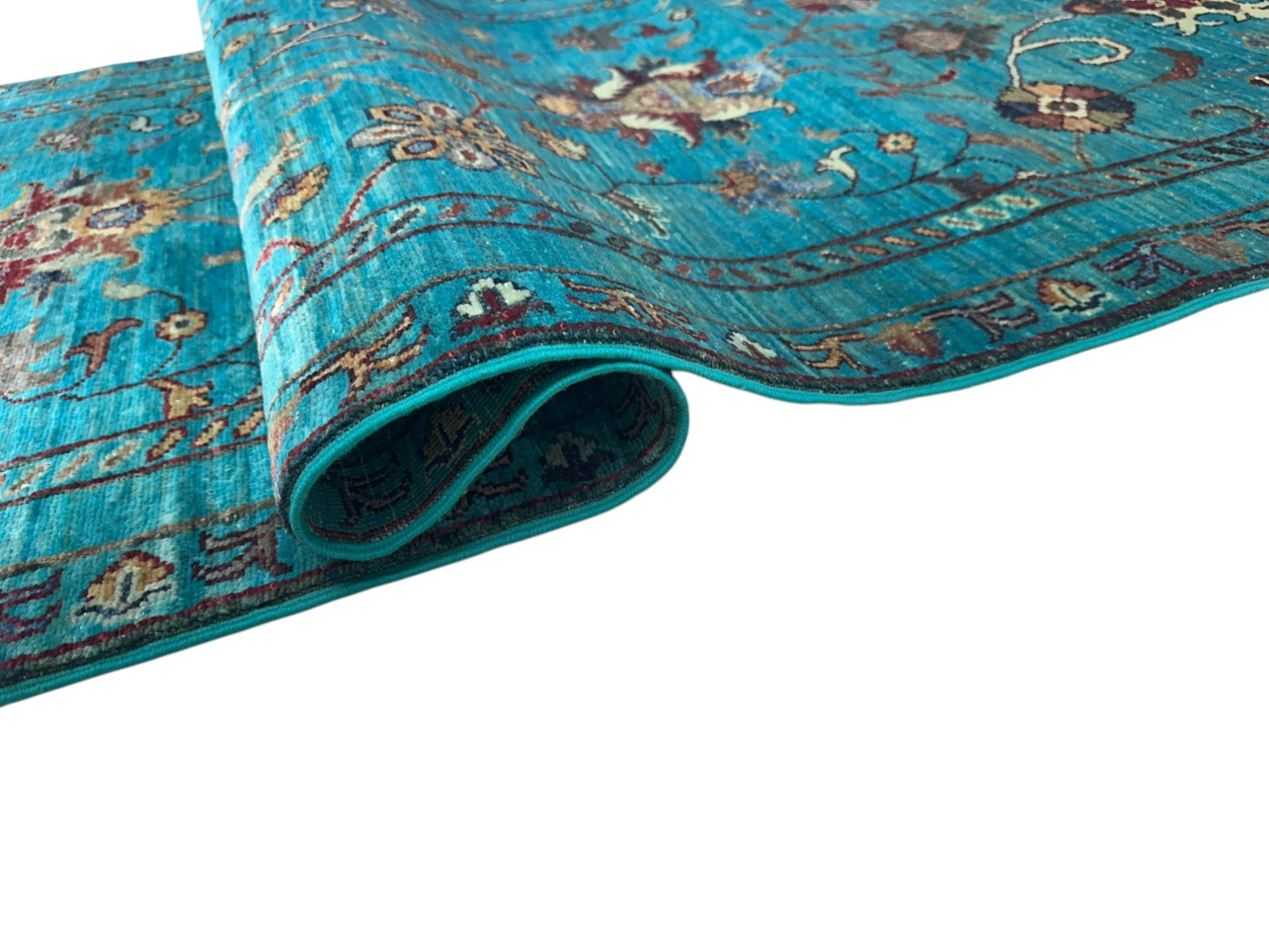 Hand-Knotted Afghani Chobi Super Kazak Wool Rug – 2’11″  x  9’9″