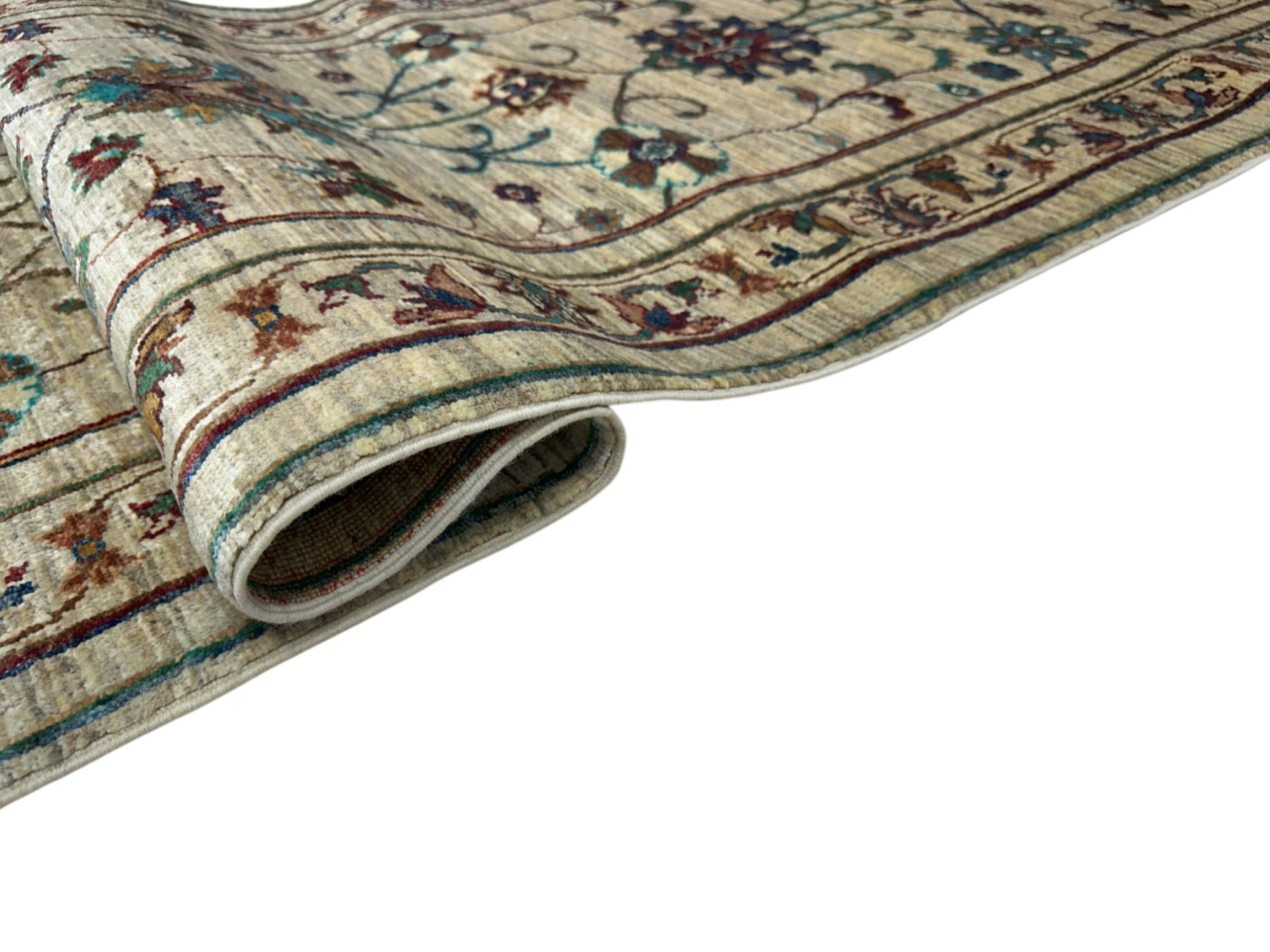 Hand-Knotted Afghani Chobi Khorjeen Wool Rug – 2’9″  x  9’11″