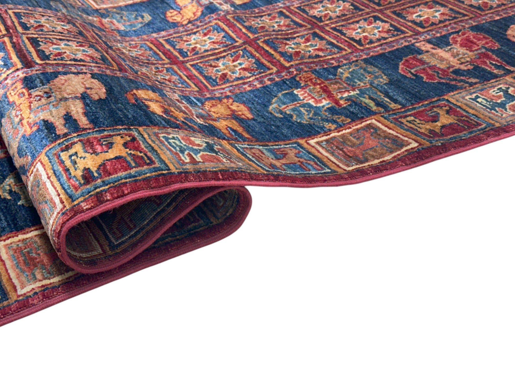 Hand-Knotted Afghani Chobi Sultani Wool Rug – 2’9″  x  9’9″