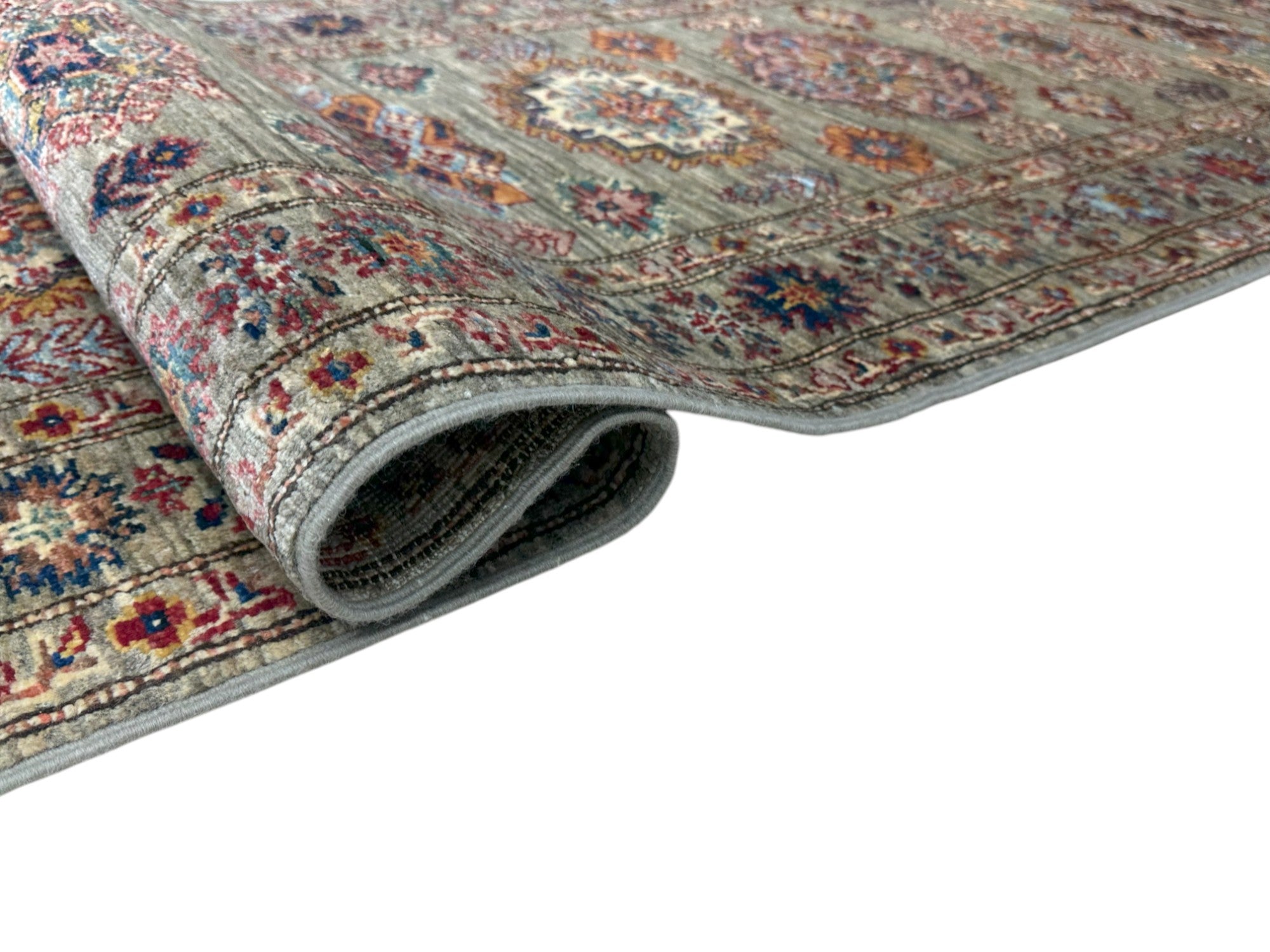Hand-Knotted Afghani Chobi Super Kazak Wool Rug – 2’7″  x  9’0″