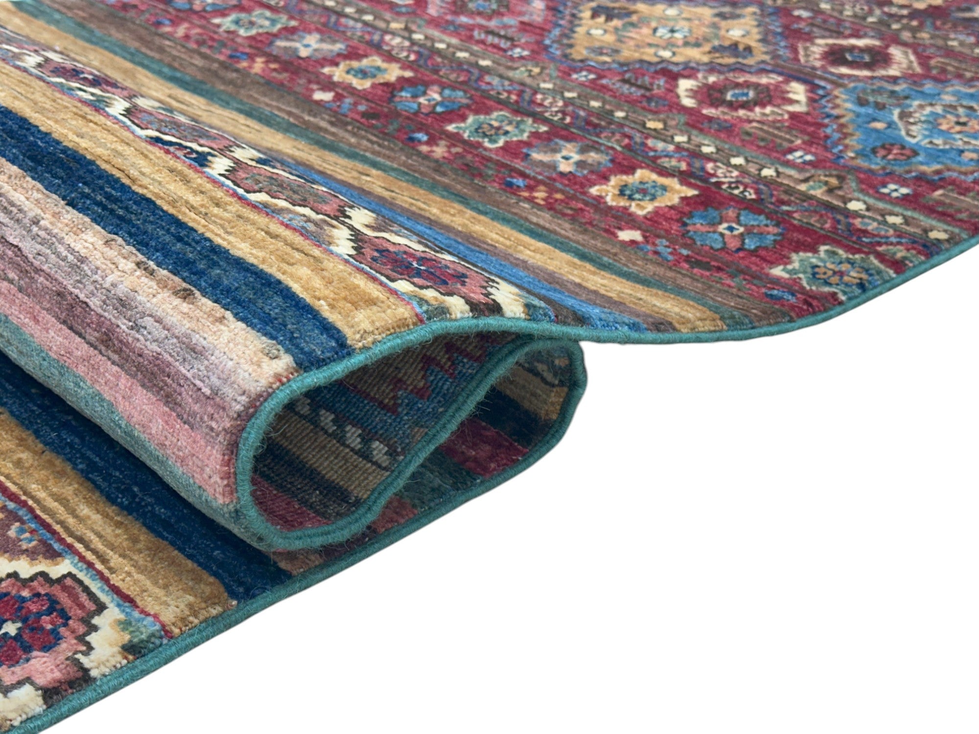 Hand-Knotted Afghani Chobi Khorjeen Wool Rug – 2’9″  x  8’8″