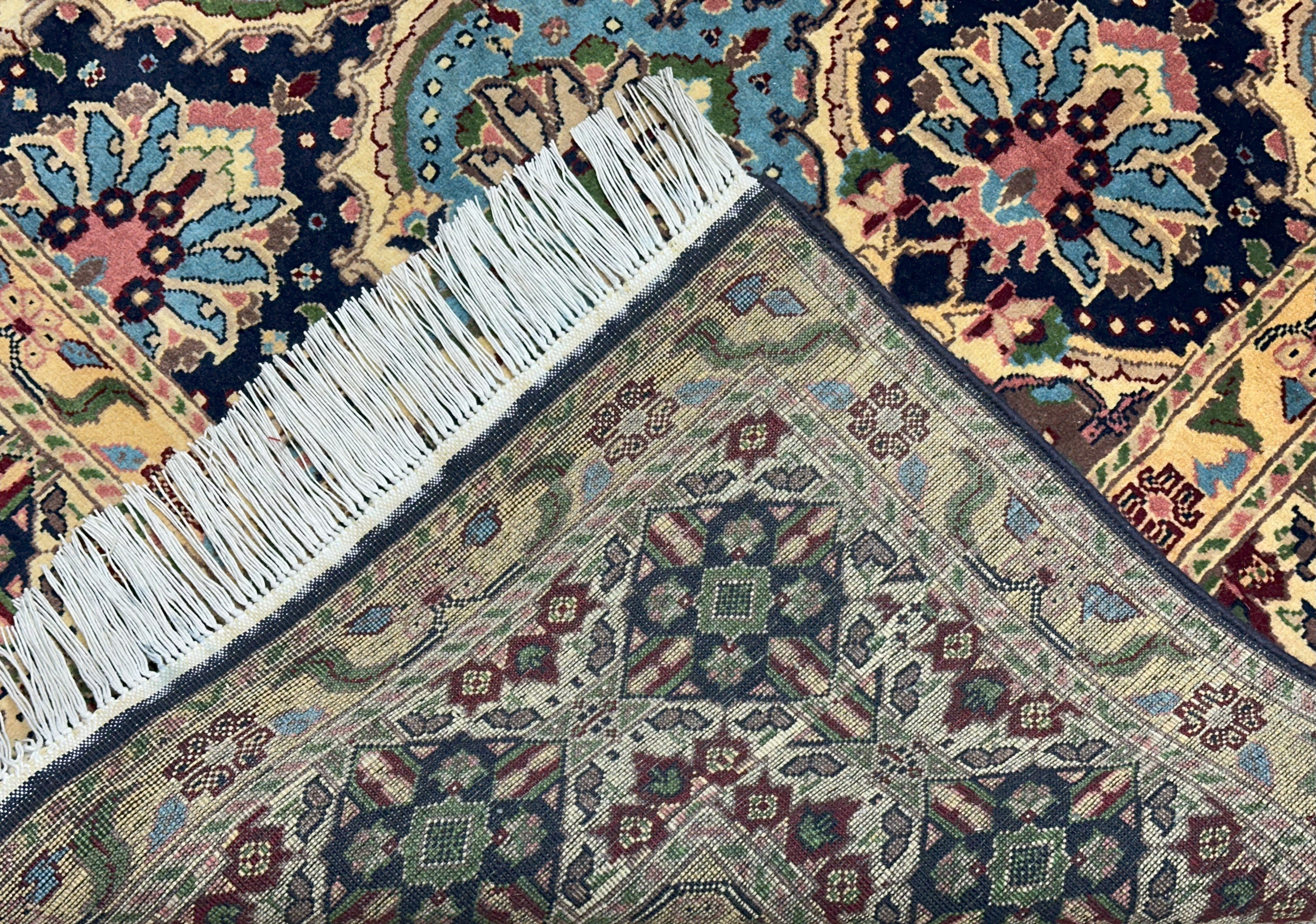Hand-Knotted Afghani Heart Shape Wool Rug – 6’6″  x  9’2″