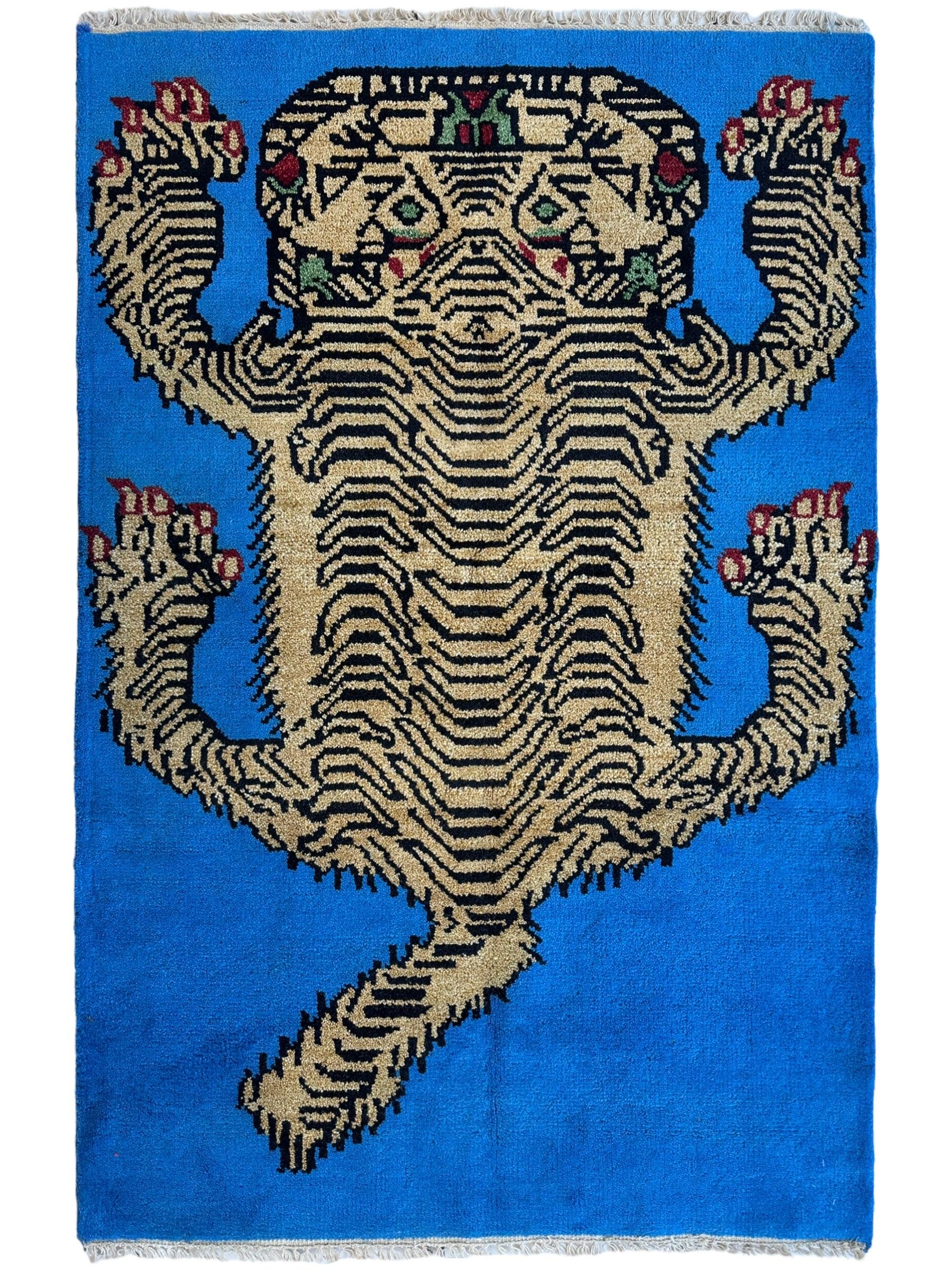 Handmade Pictorial (Tiger) Rug 4 x 6