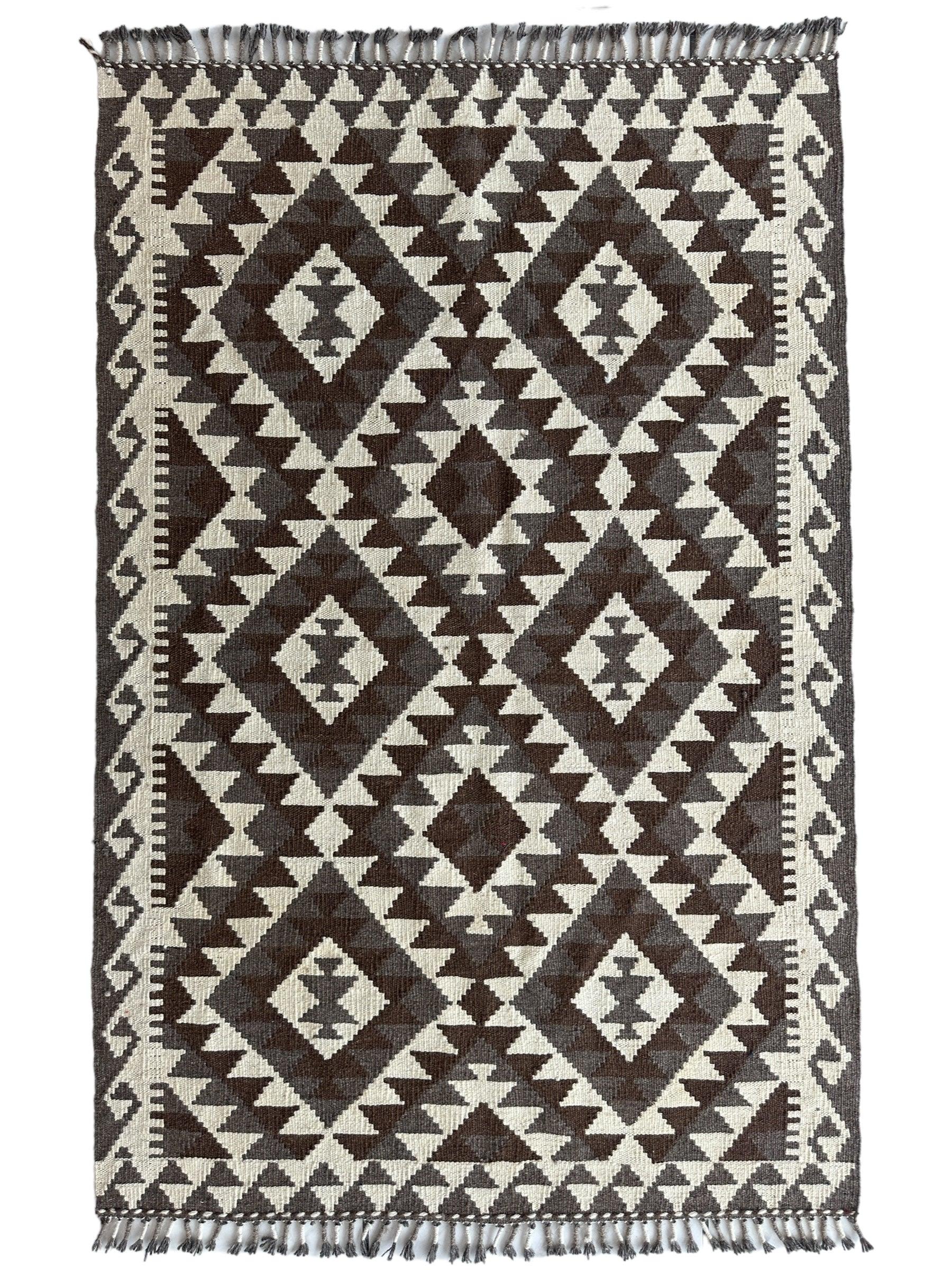 Afghani Chobi Kilim Rug 3’4” x 5’5”