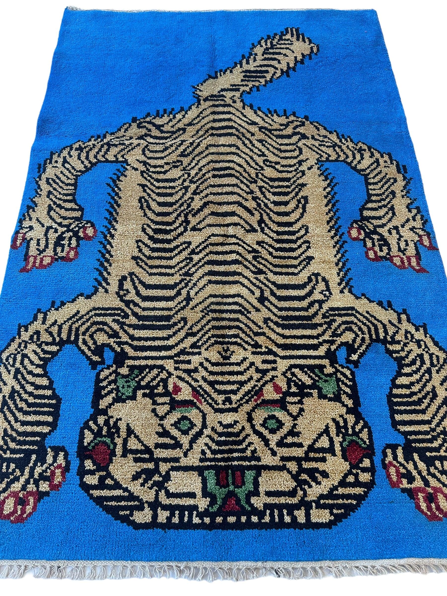 Handmade Pictorial (Tiger) Rug 4 x 6