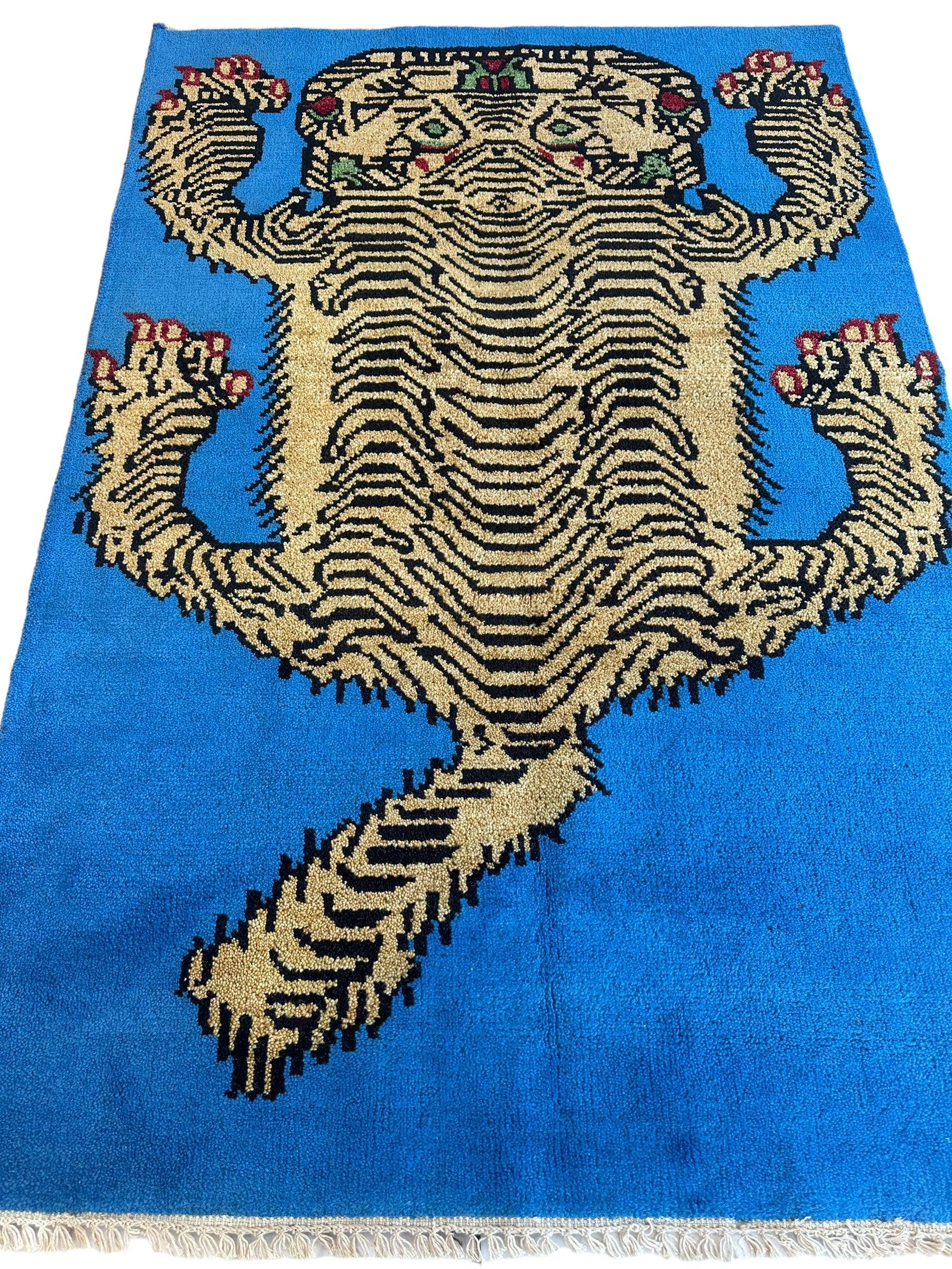 Handmade Pictorial (Tiger) Rug 4 x 6