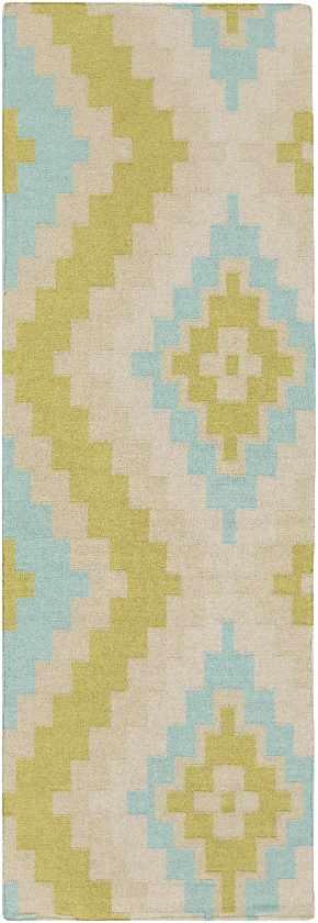 Ailey Global White/Lime Area Rug