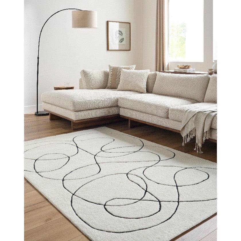 Annissa Modern Cream Area Rug