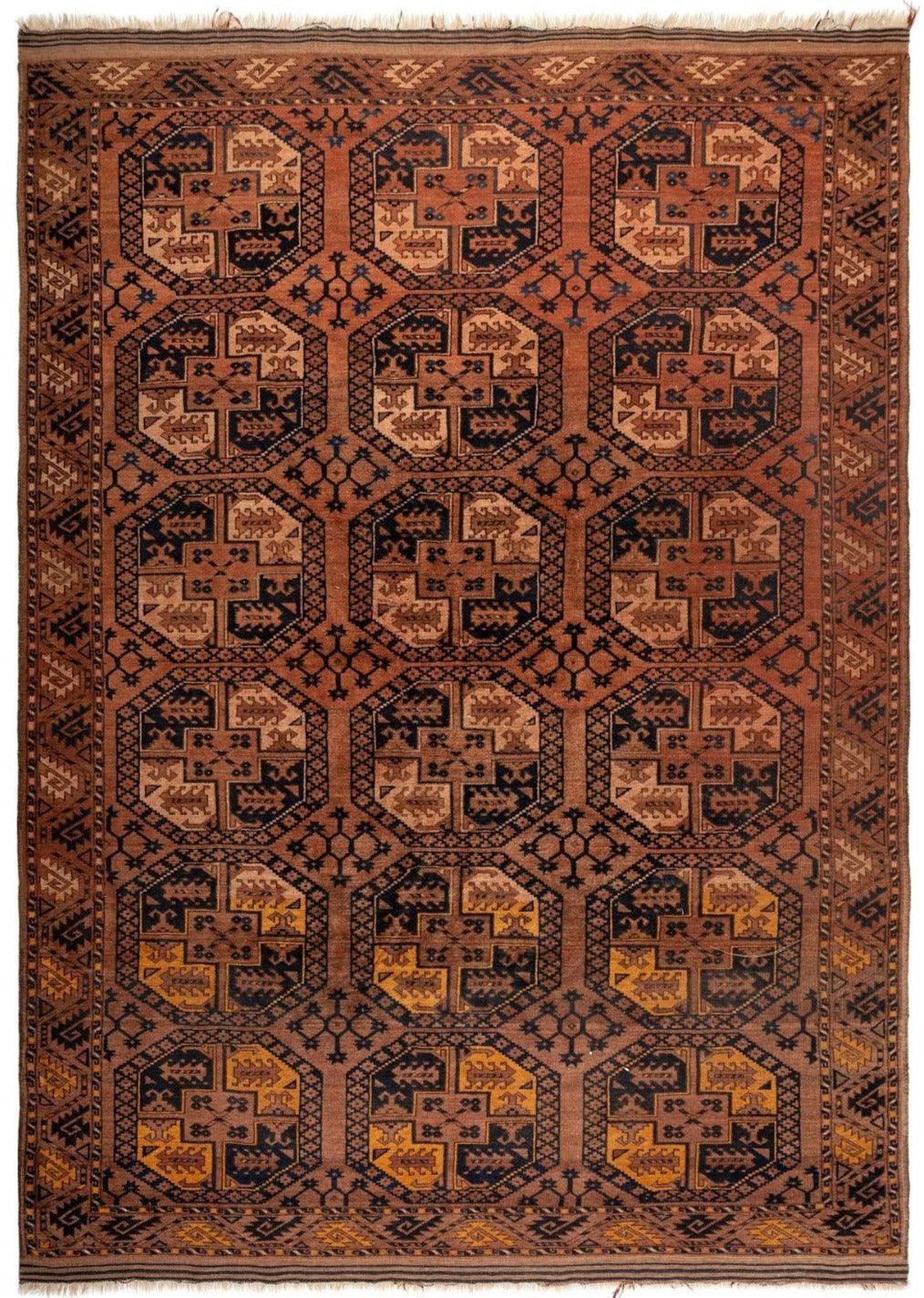 Antique Distressed Bokhara Oriental Area Rug 10'2'' x 7'3''