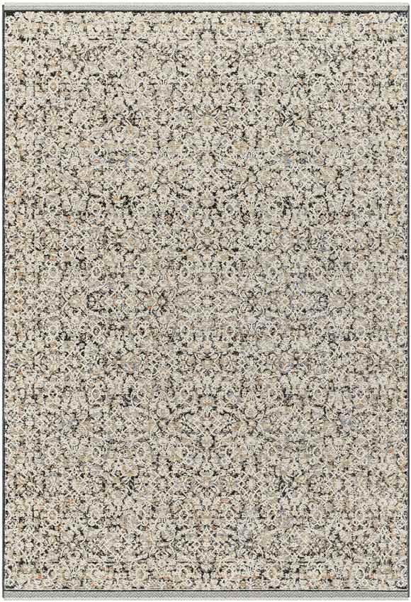 Bonner Traditional Black/Cream Area Rug