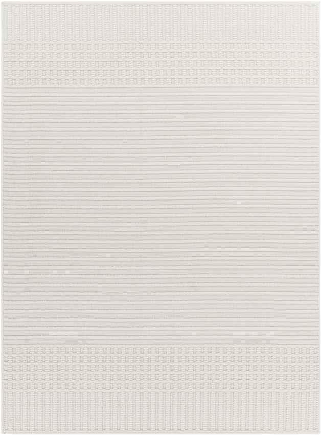 Burkesville Modern Ivory Washable Area Rug