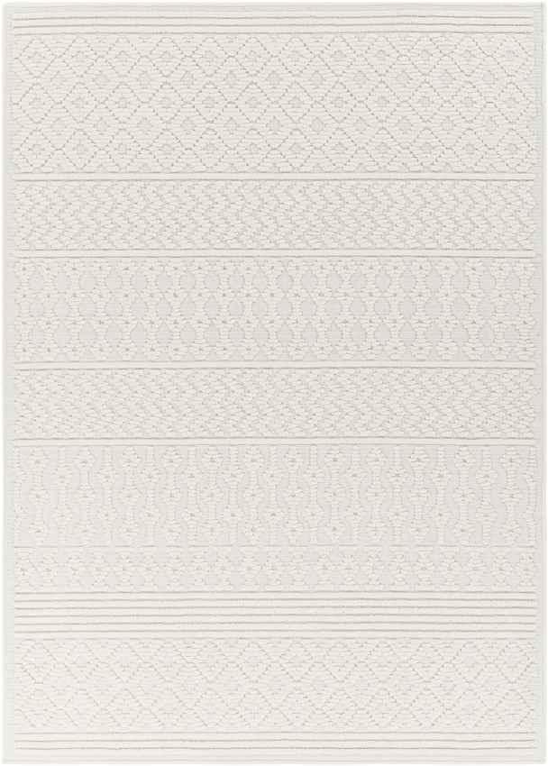 Carrsville Cottage Light Gray Washable Area Rug
