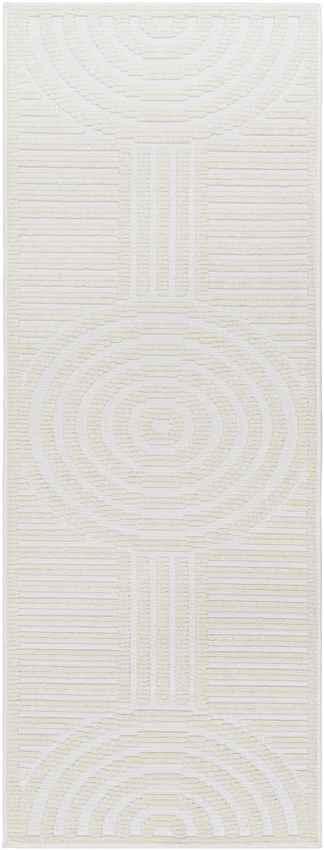 Carter Lake Modern Cream Washable Area Rug