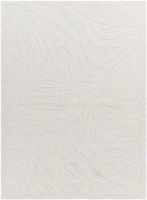 Cedar Vale Modern Light Gray/Ivory Washable Area Rug