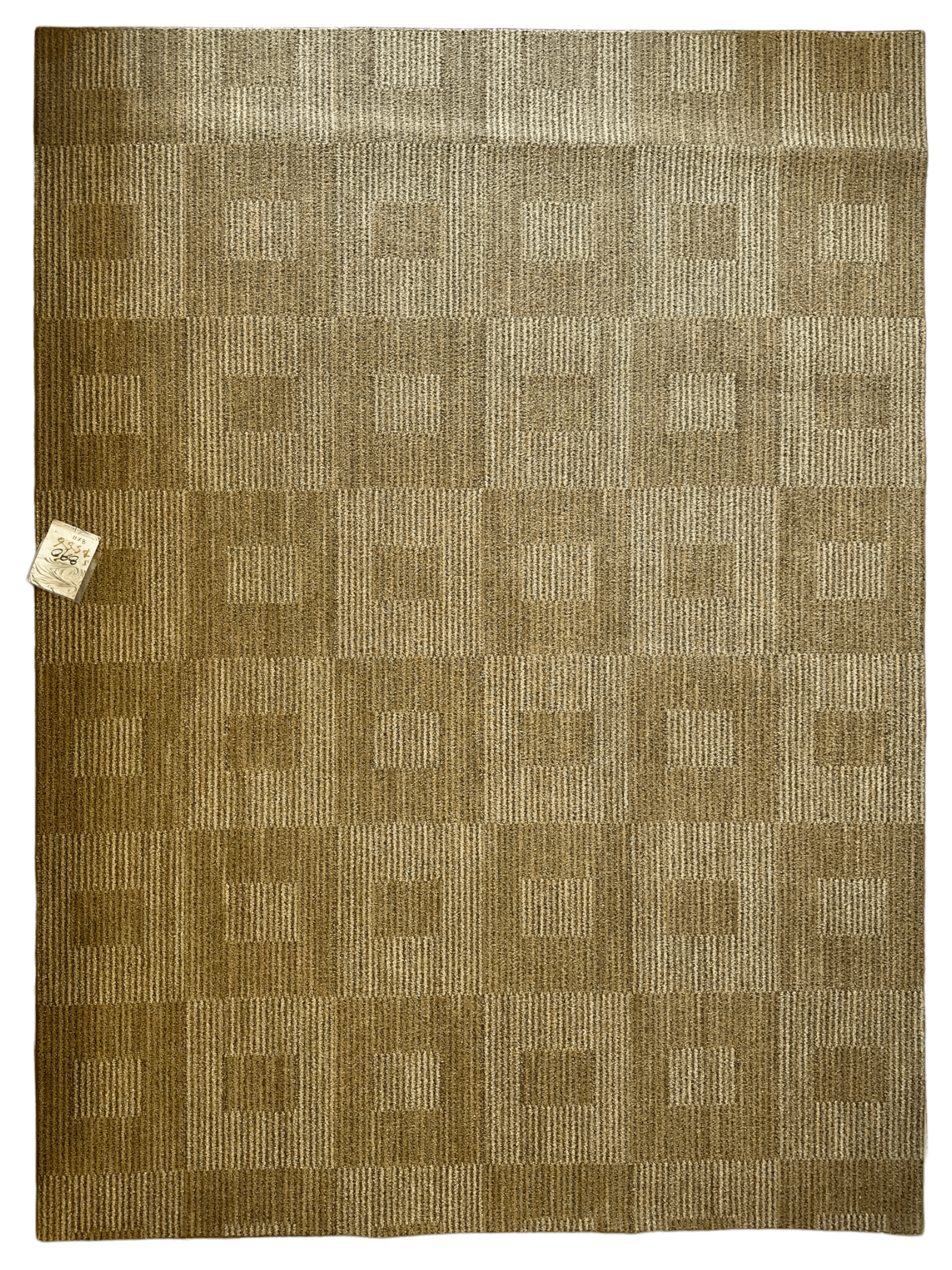 Contemporary Courtyard Machine Made Geometric Rug - 8 x 11'