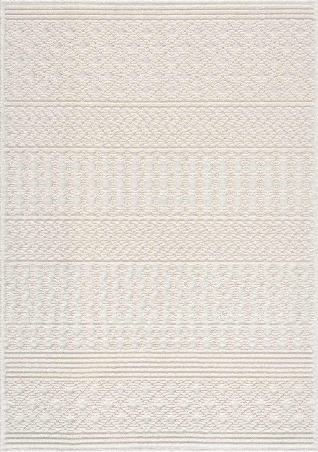Drago White Washable Area Rug