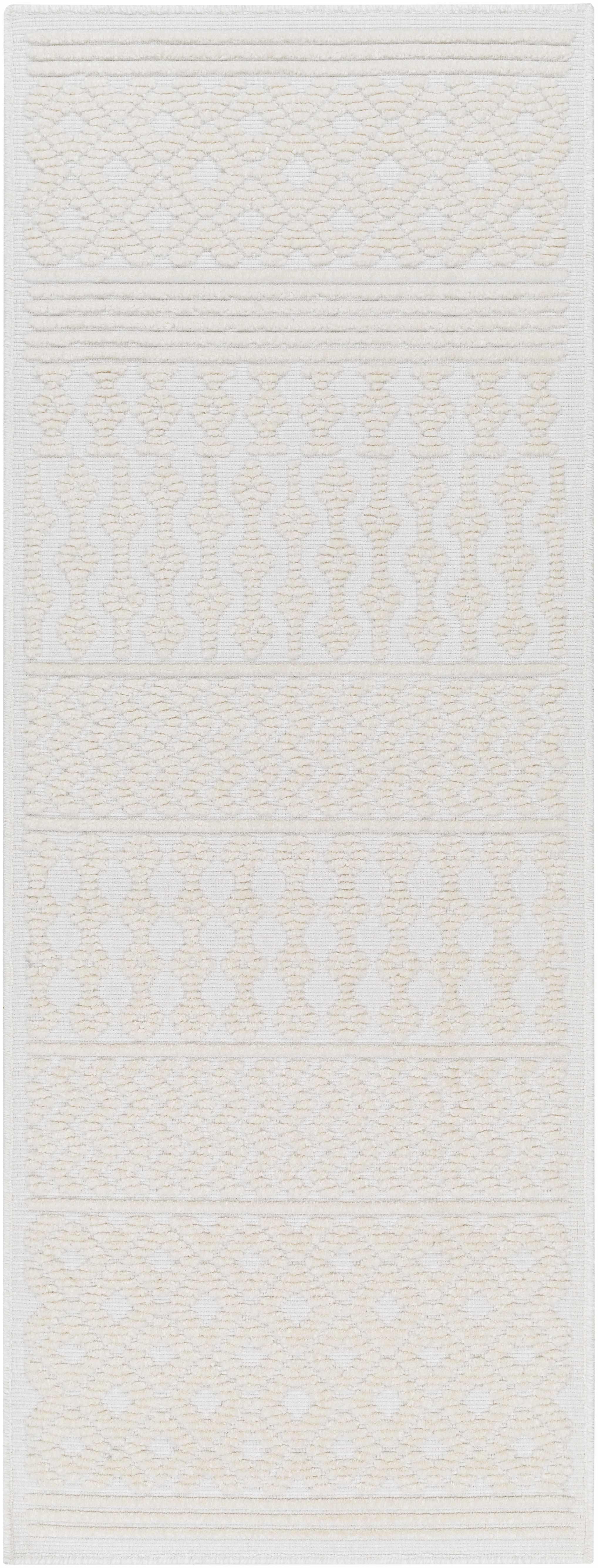 Drago White Washable Area Rug