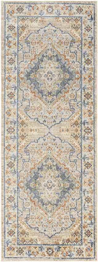 Ellinwood Traditional Burnt Orange Washable Area Rug