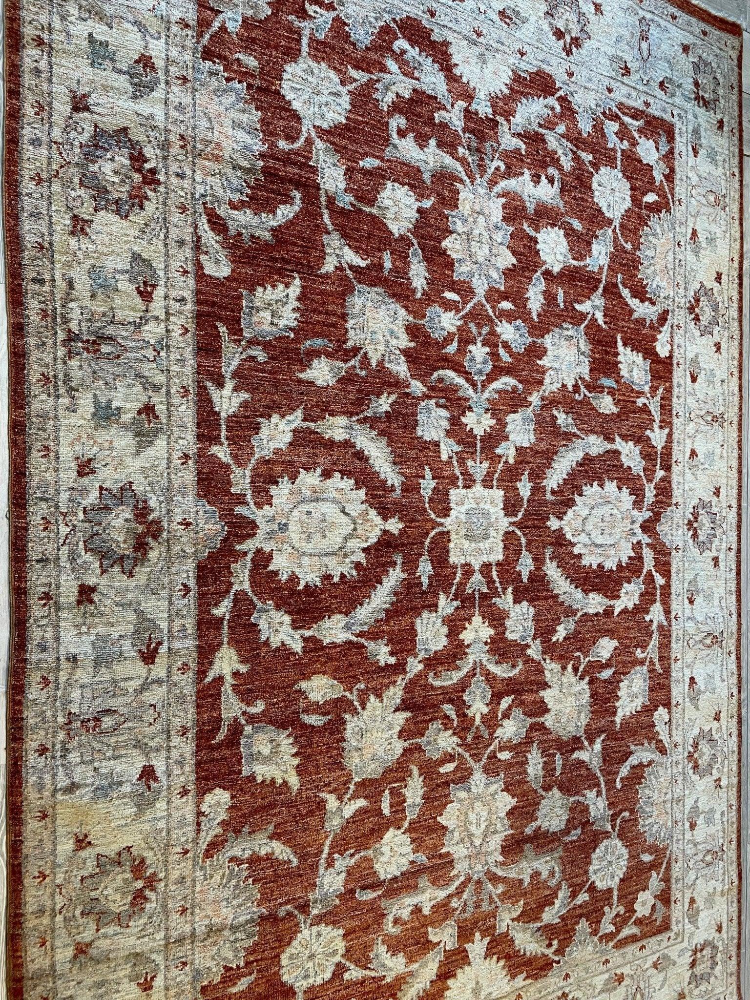 Fine Vintage Pak Oushak Area Rug 6 x 9 ft