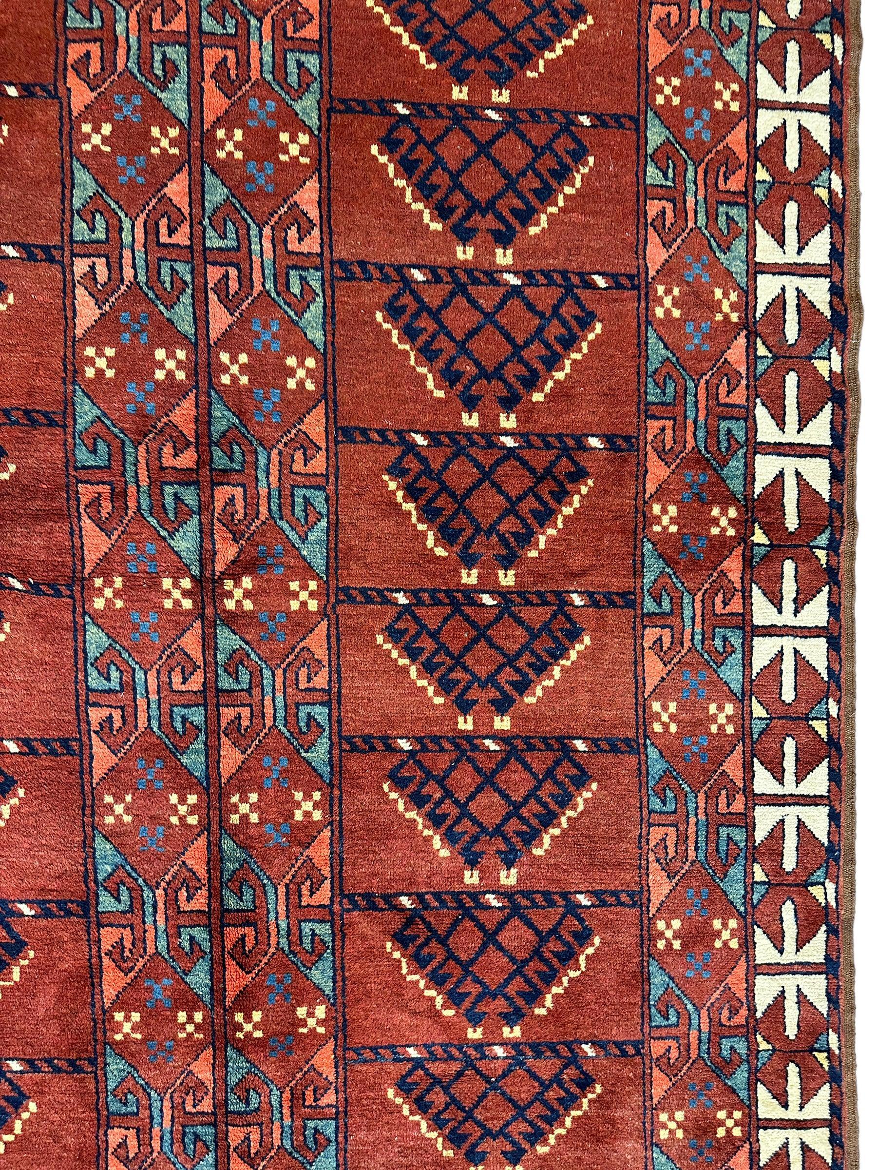 Gorgeous Vintage 1960’s Turkoman Ersari Rug 5 x 7