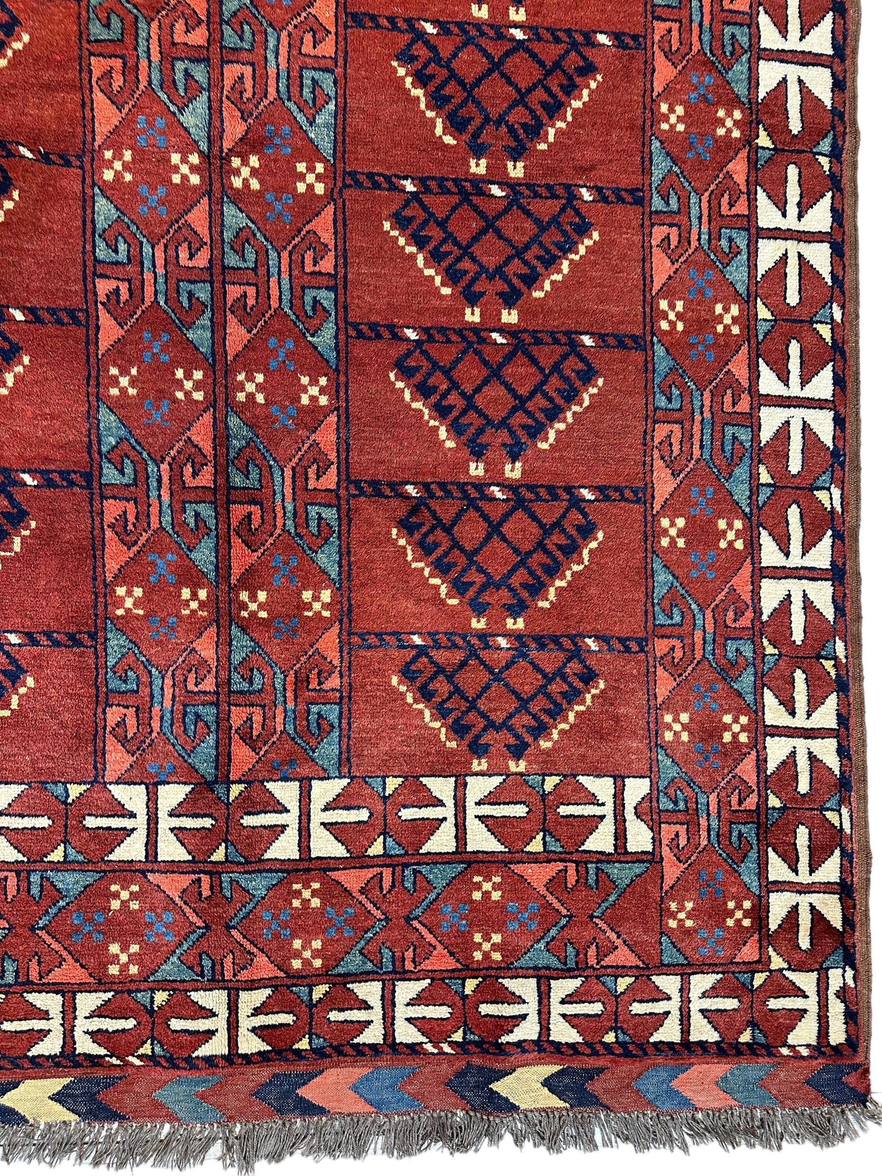 Gorgeous Vintage 1960’s Turkoman Ersari Rug 5 x 7
