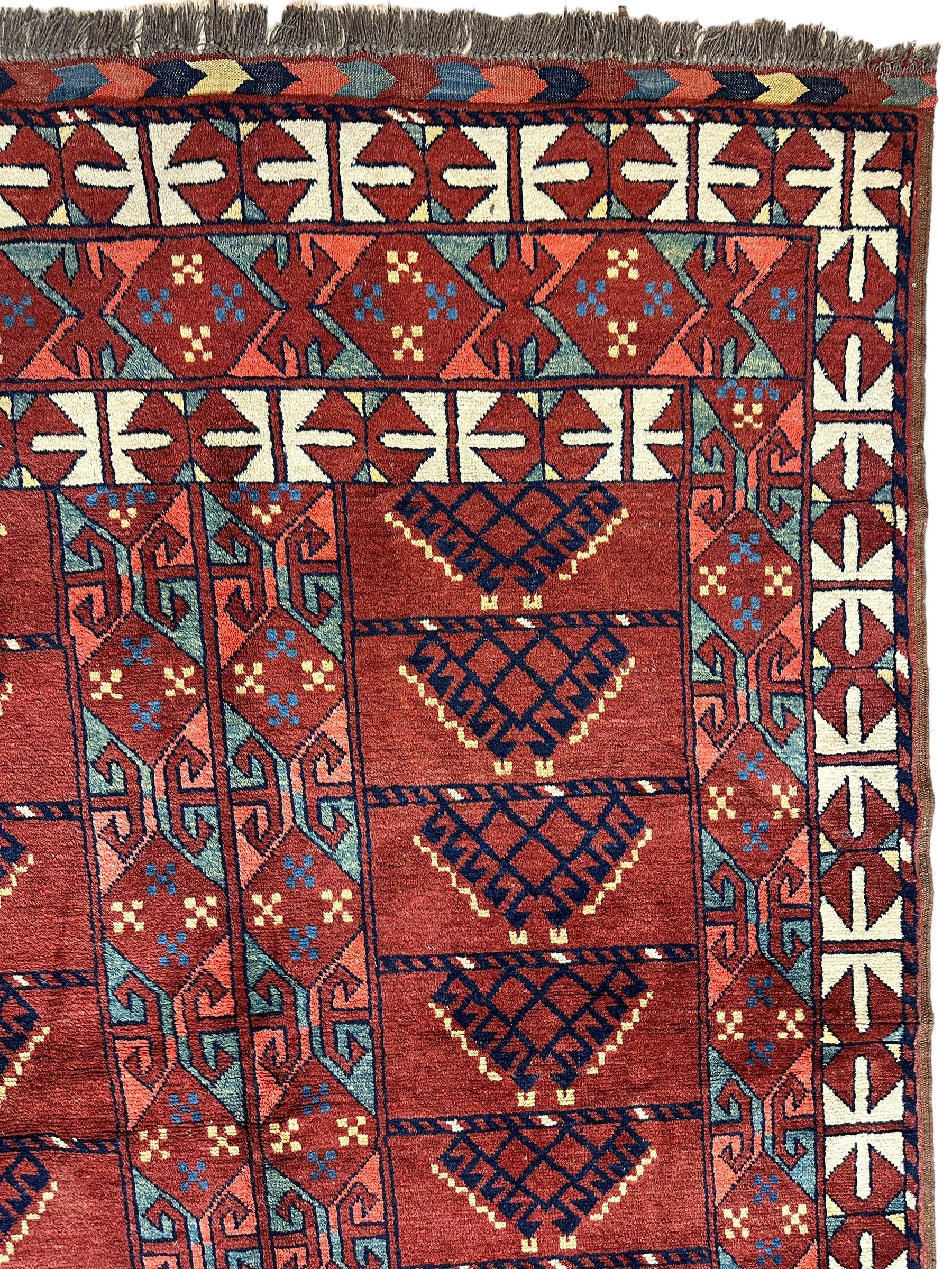 Gorgeous Vintage 1960’s Turkoman Ersari Rug 5 x 7