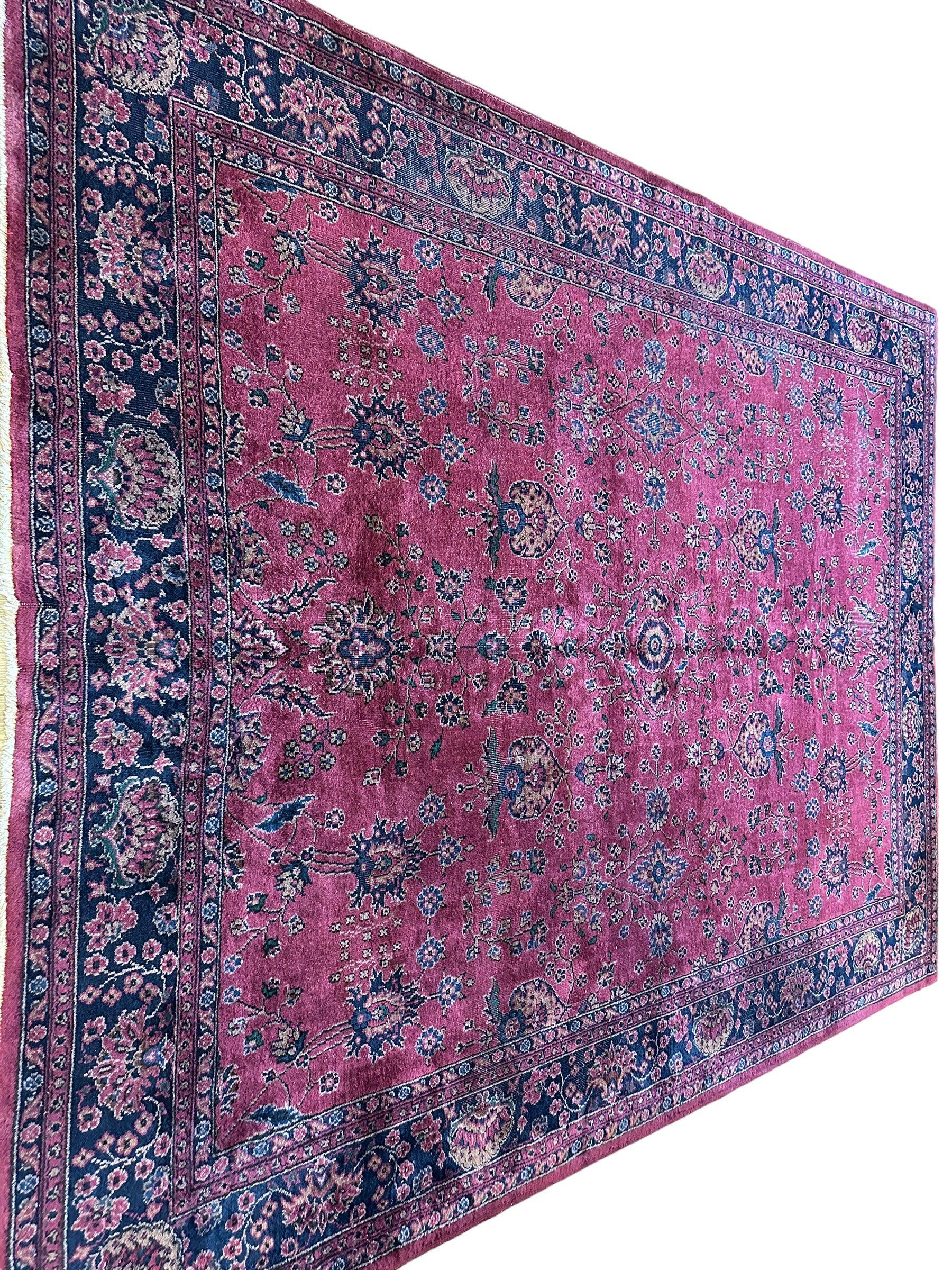 Handmade Vintage Turkish Sparta Area Rug 8 x 10