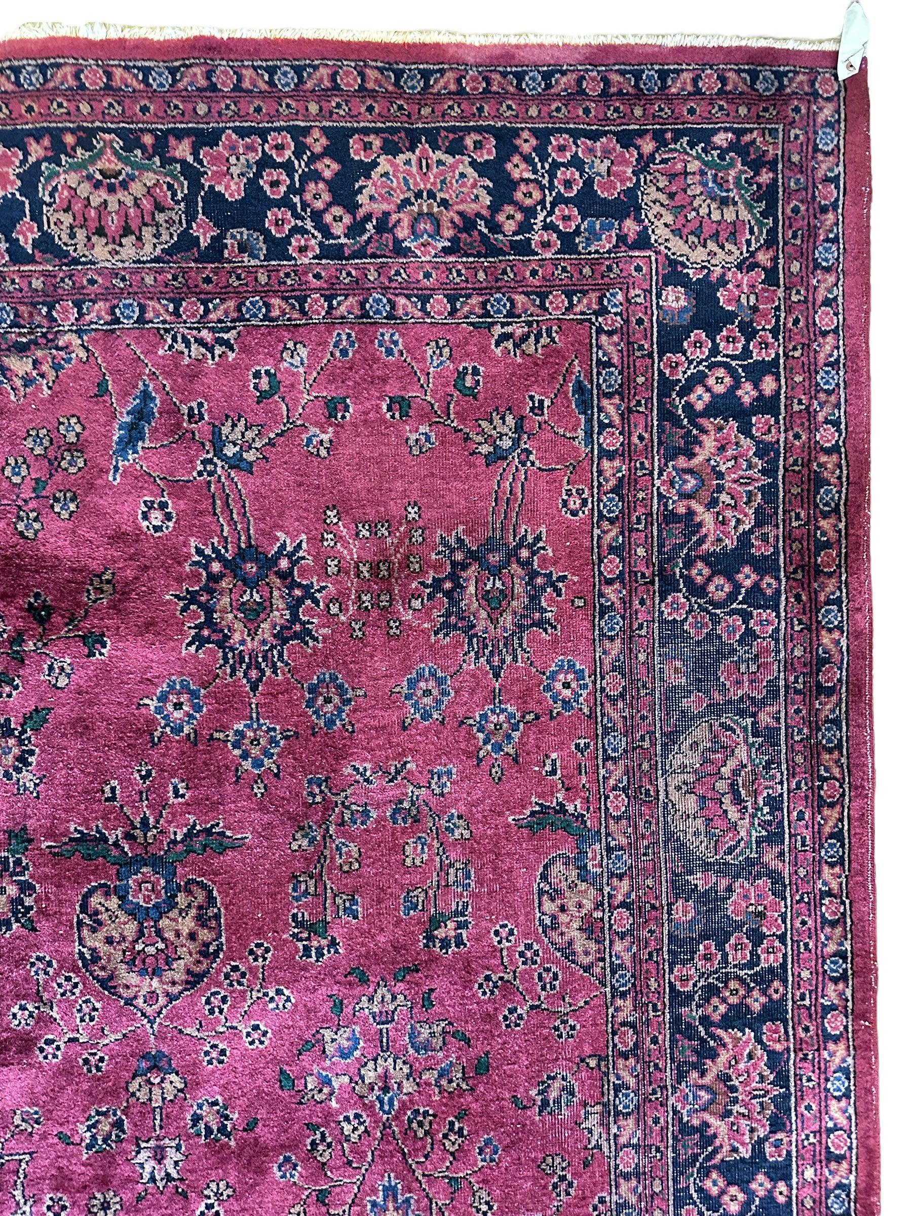 Handmade Vintage Turkish Sparta Area Rug 8 x 10