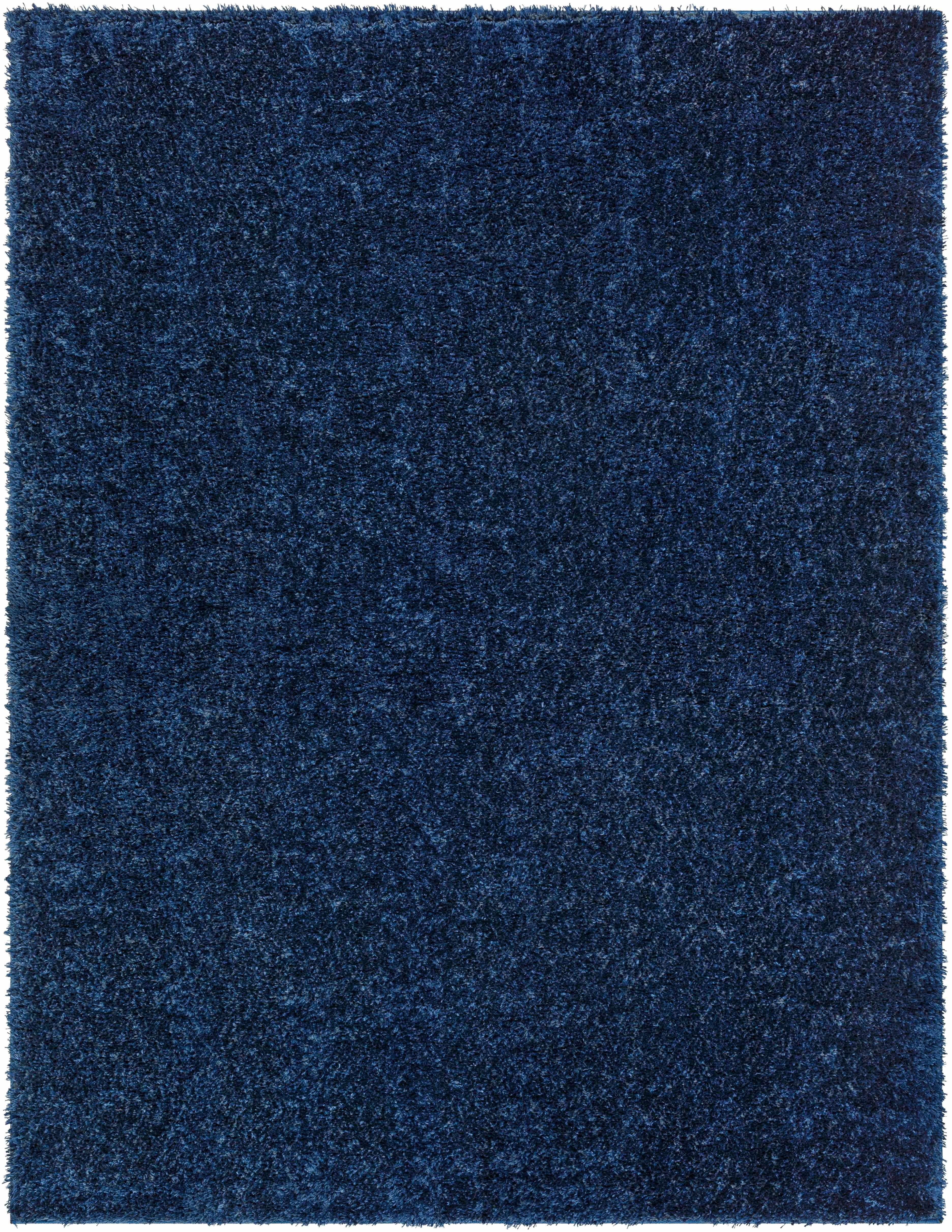 Heavenly Solid Navy Plush Rug