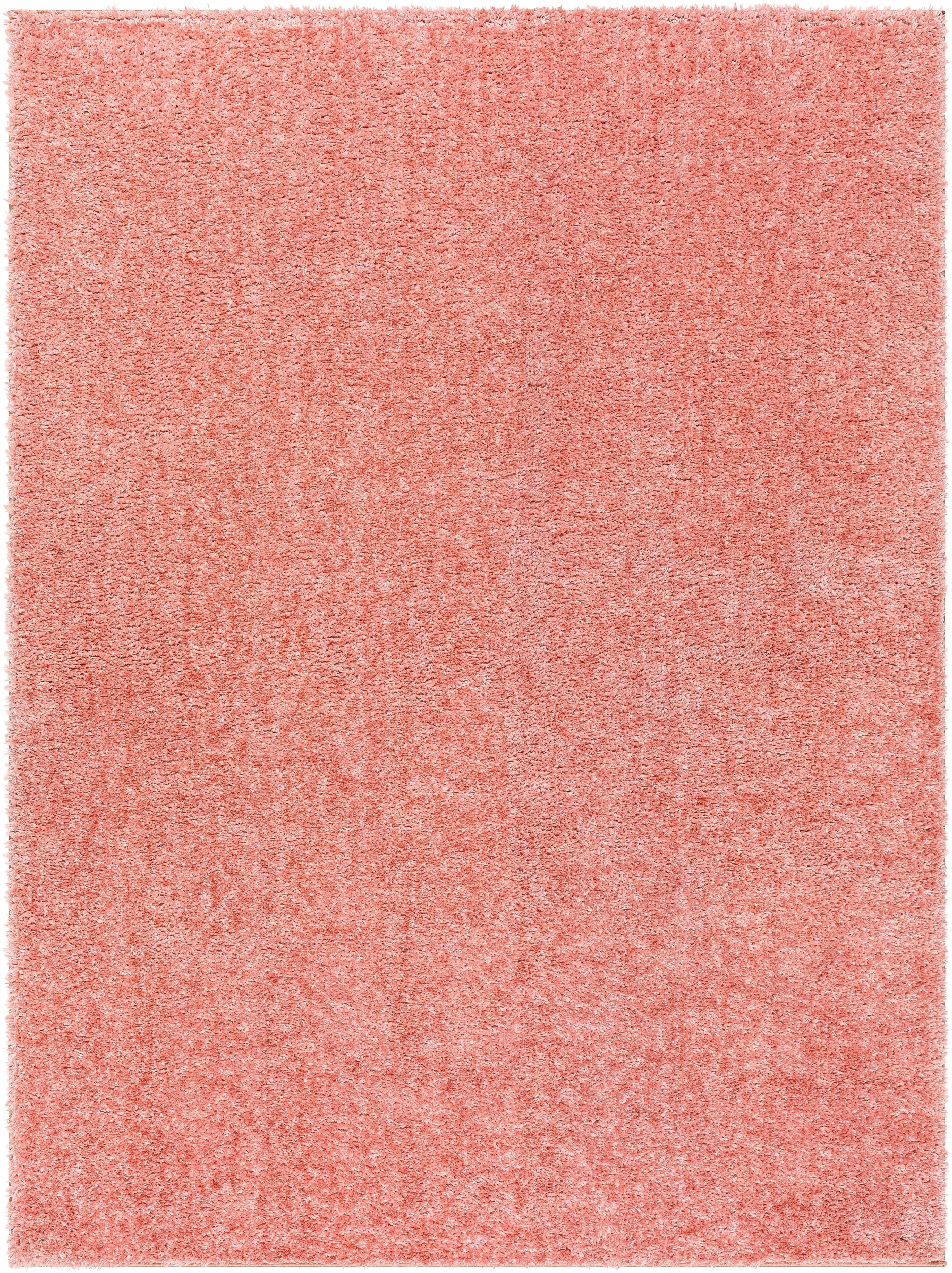 Heavenly Solid Pink Plush Rug