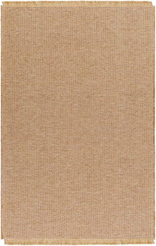 Hendy Solid and Border Brown Area Rug