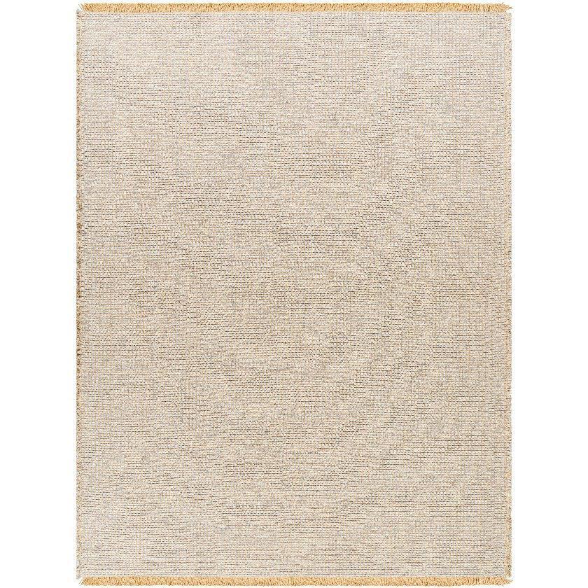 Hendy Solid and Border Gray Area Rug