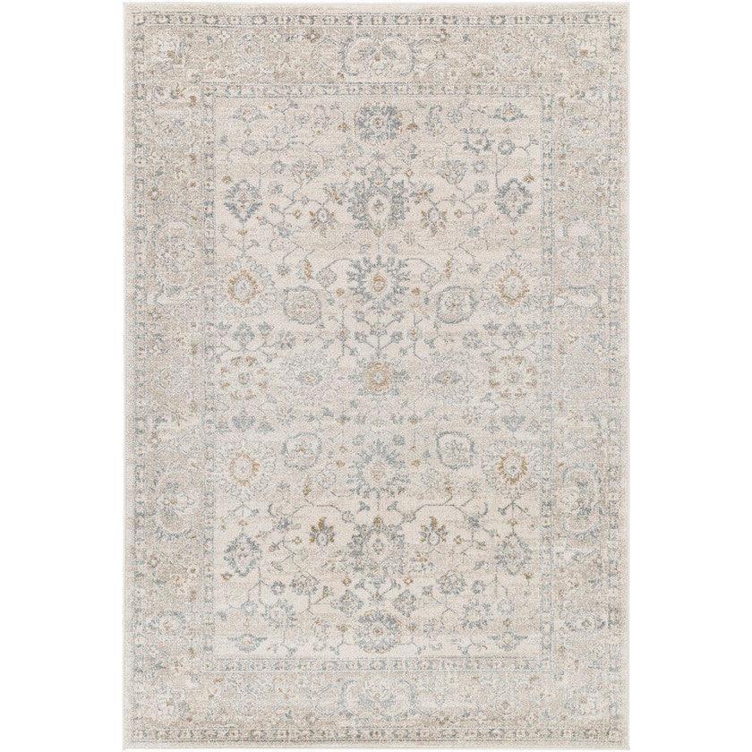 Johney Traditional Light Gray Area Rug