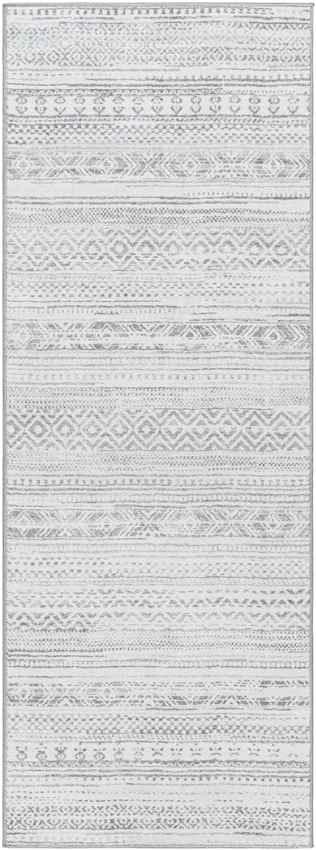 Kennia Global Cream/Light Gray Washable Area Rug