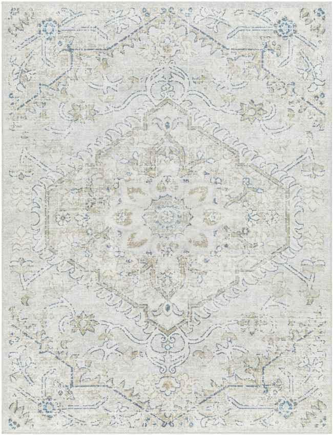 Milka Traditional Cream/Beige Washable Area Rug