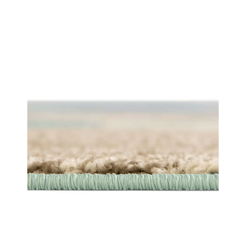 Geometric chindi trellis rug
