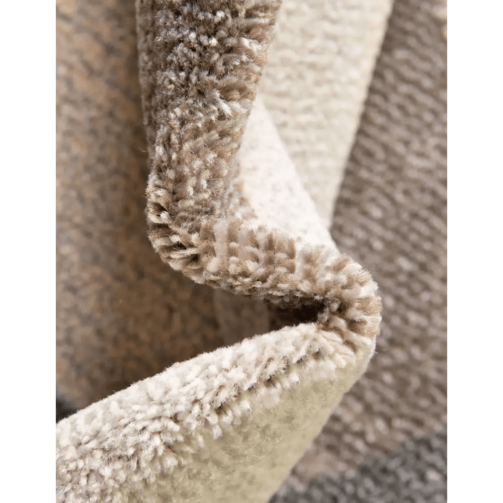 Geometric chindi trellis rug