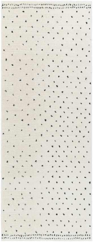 Monisha Modern Ivory/Black Area Rug